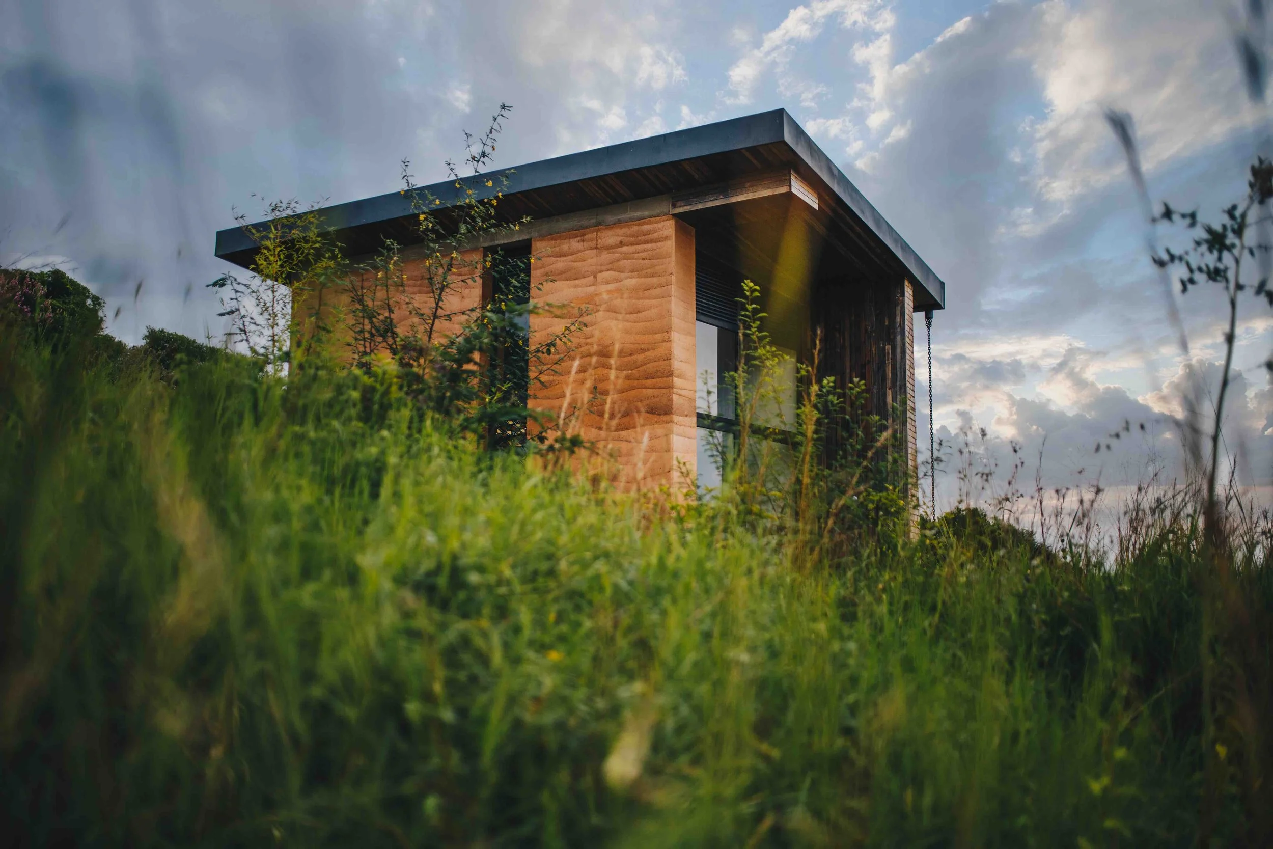 The Birdhouse rising out of the tall grass