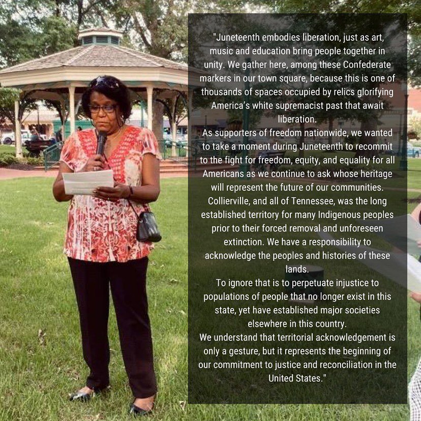 Thank you so much to those who were able to attend our Land Acknowledgement Ceremony! We are so grateful that you were able to join us as we acknowledged Indigenous presence and history in our town as well as the stories Black people who bravely foug
