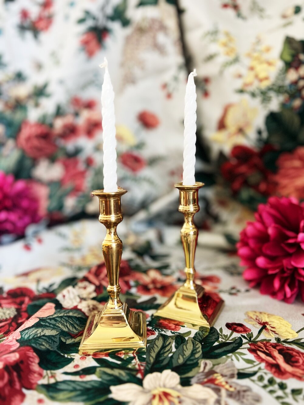 Miniature Brass Candlesticks for Dollhouses [MJD 3242]
