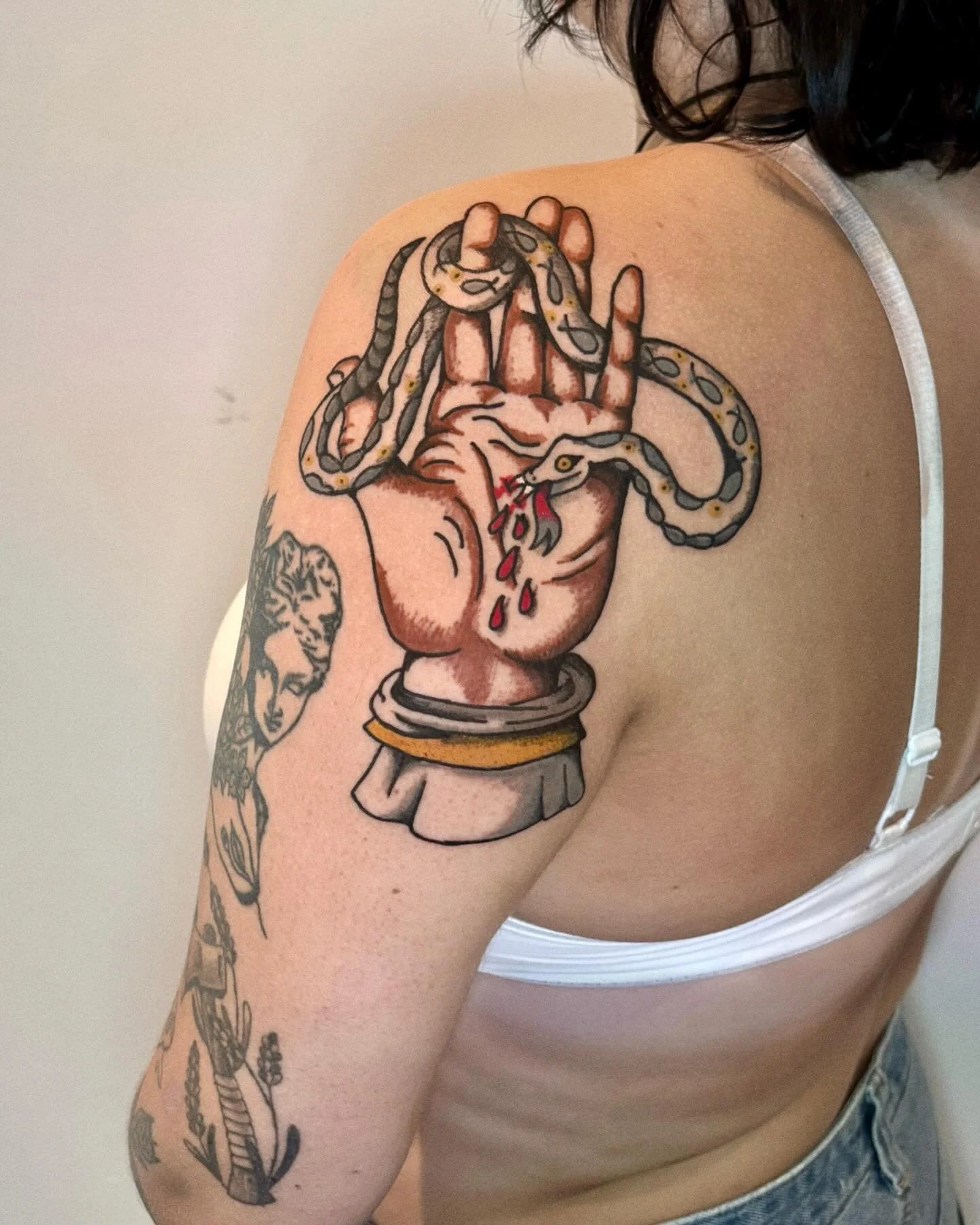 Really cool tattoo from yesterday, healed picture of Alejandro, alternate angle of the start of his backpiece and then some random pictures from a forgotten roll of film