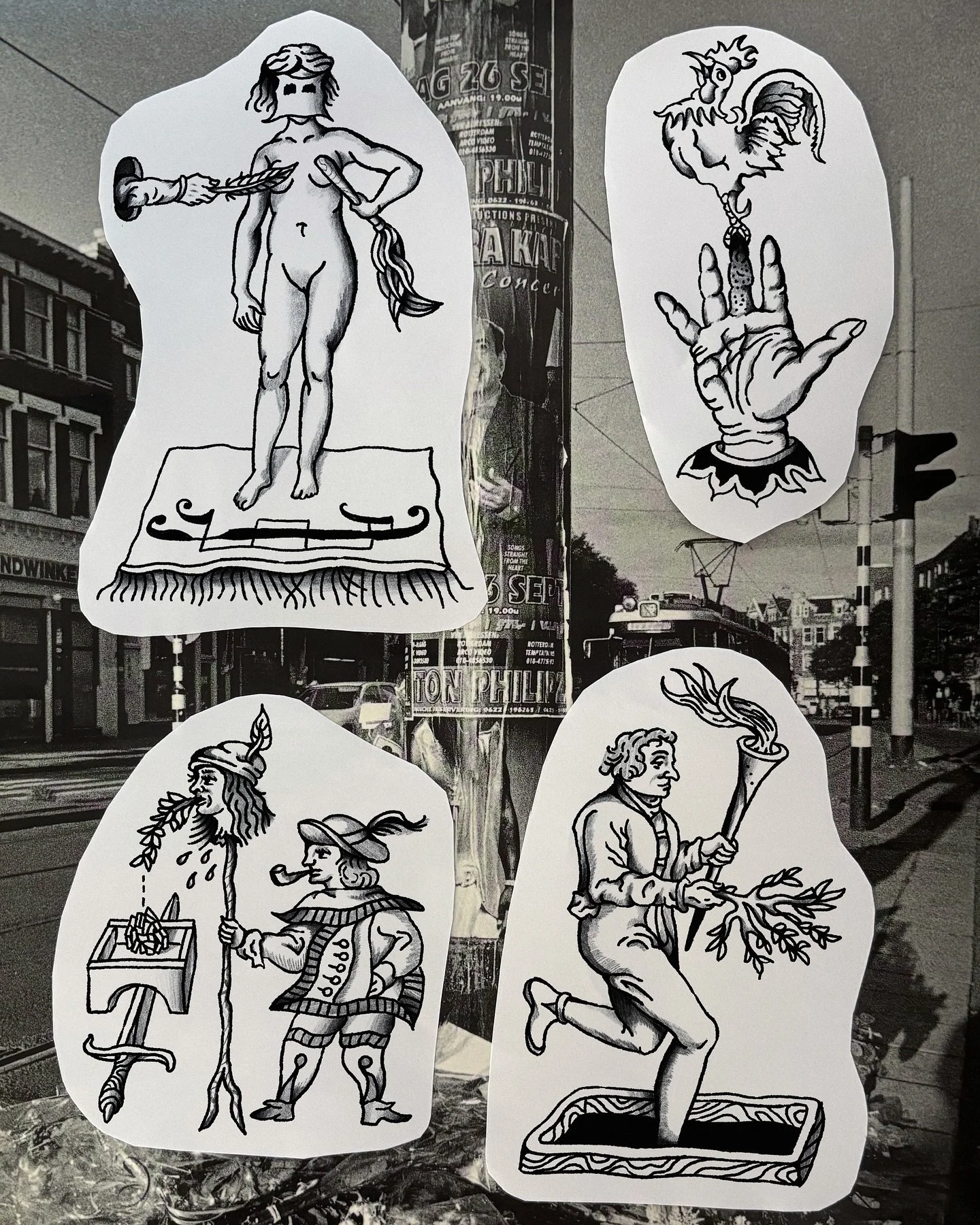 Amsterdam! I have time for you in September and October. Hit me up and pick some flash, hundreds if not thousands of drawings to pick from and all ready to go