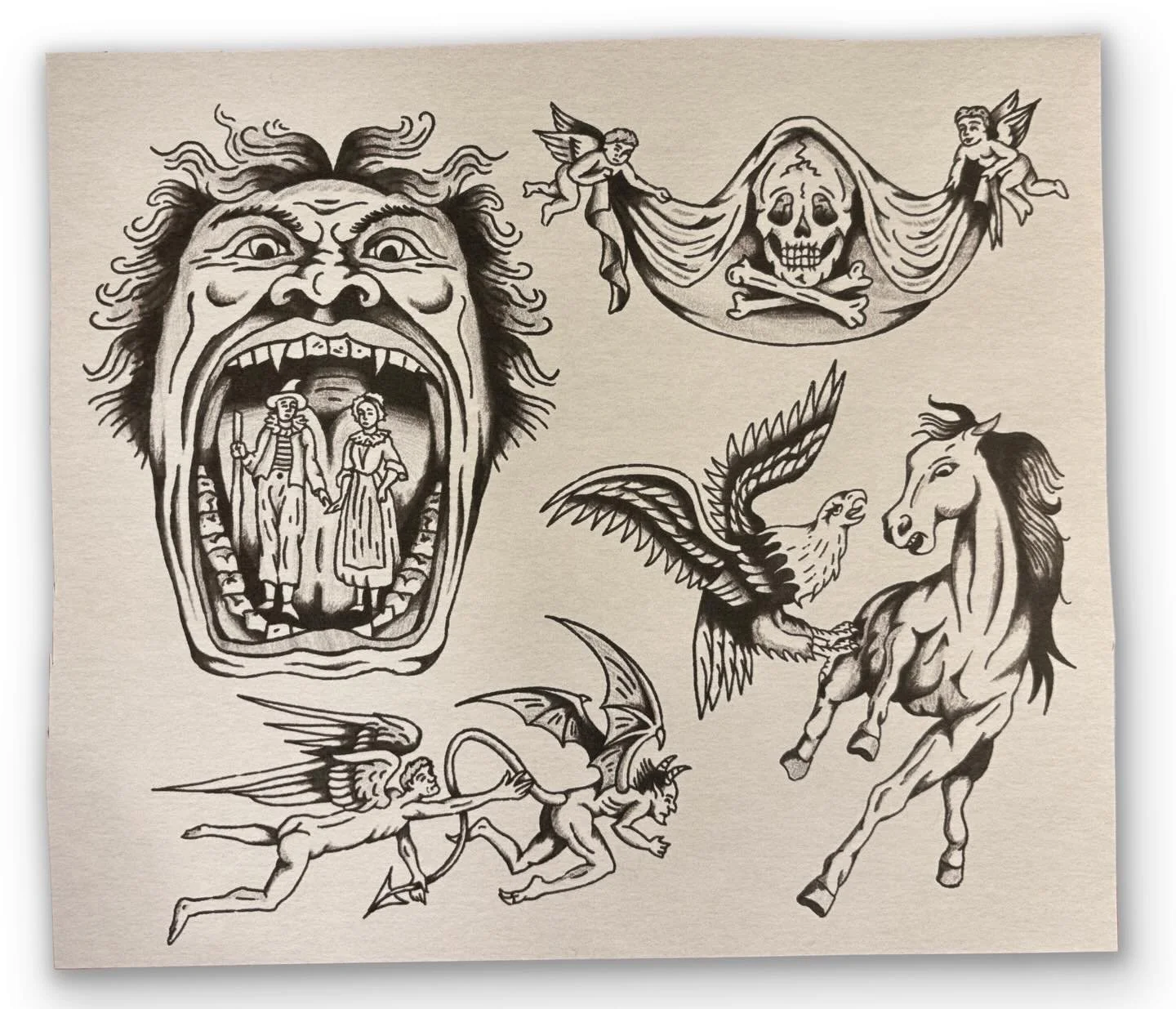 Would love to tattoo these on you. Get in touch! See all my flash on olafjosef.com