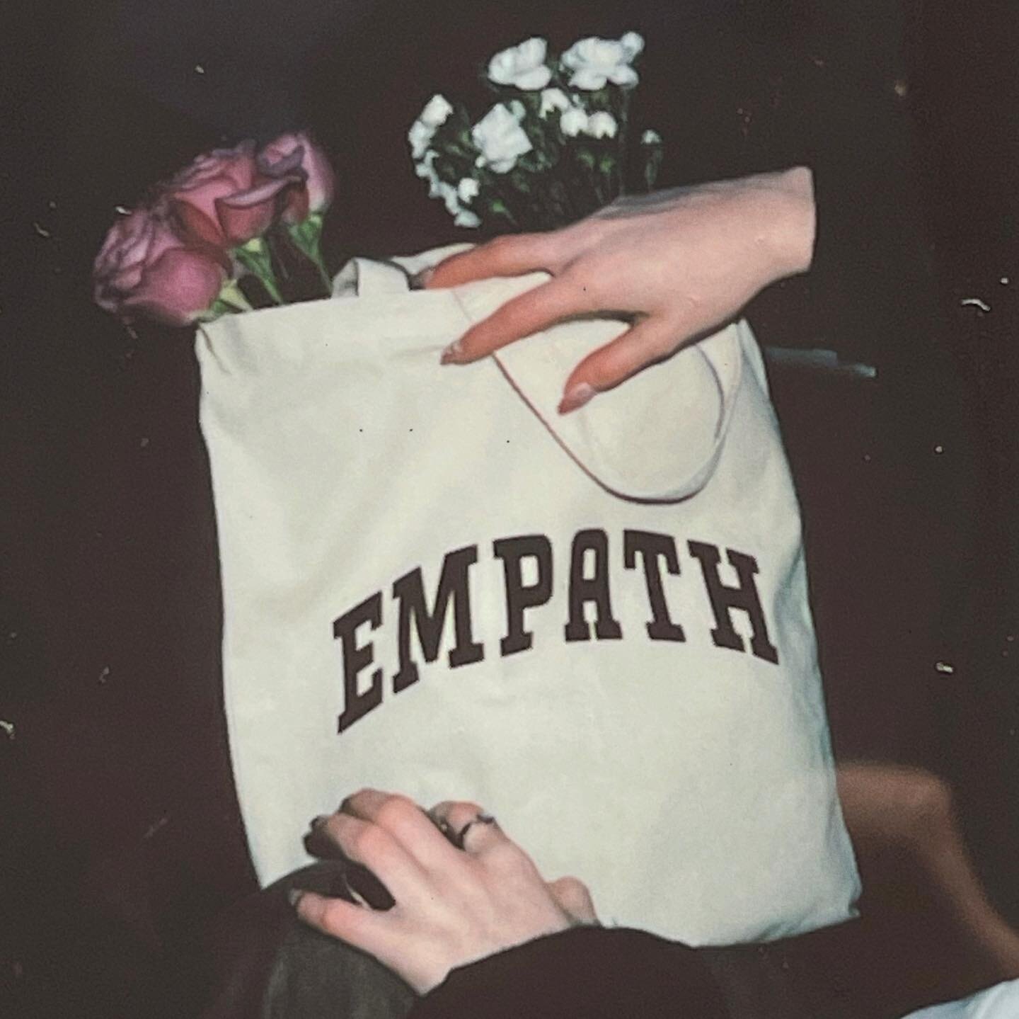 &ldquo;Me, An Empath&rdquo; TOTE OUT NOW! 14&rdquo; x 14&rdquo; durable canvas with velvety-soft lettering. Link in bio! 💌 #smallbusiness #empath #sensitive #supersensitive #shopcanadian #shopsmall #canvastote #totebagmfs #indie #mentalhealth #menta