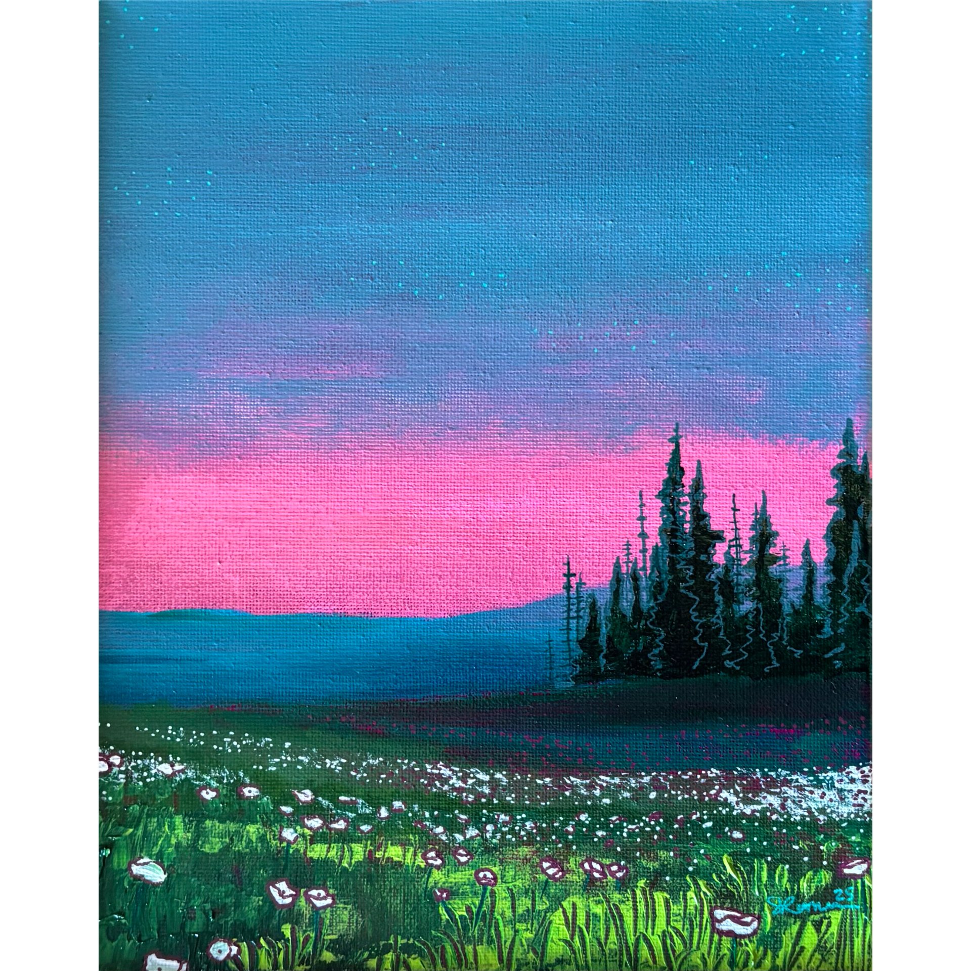 The Fading Blue, 8"x10"
