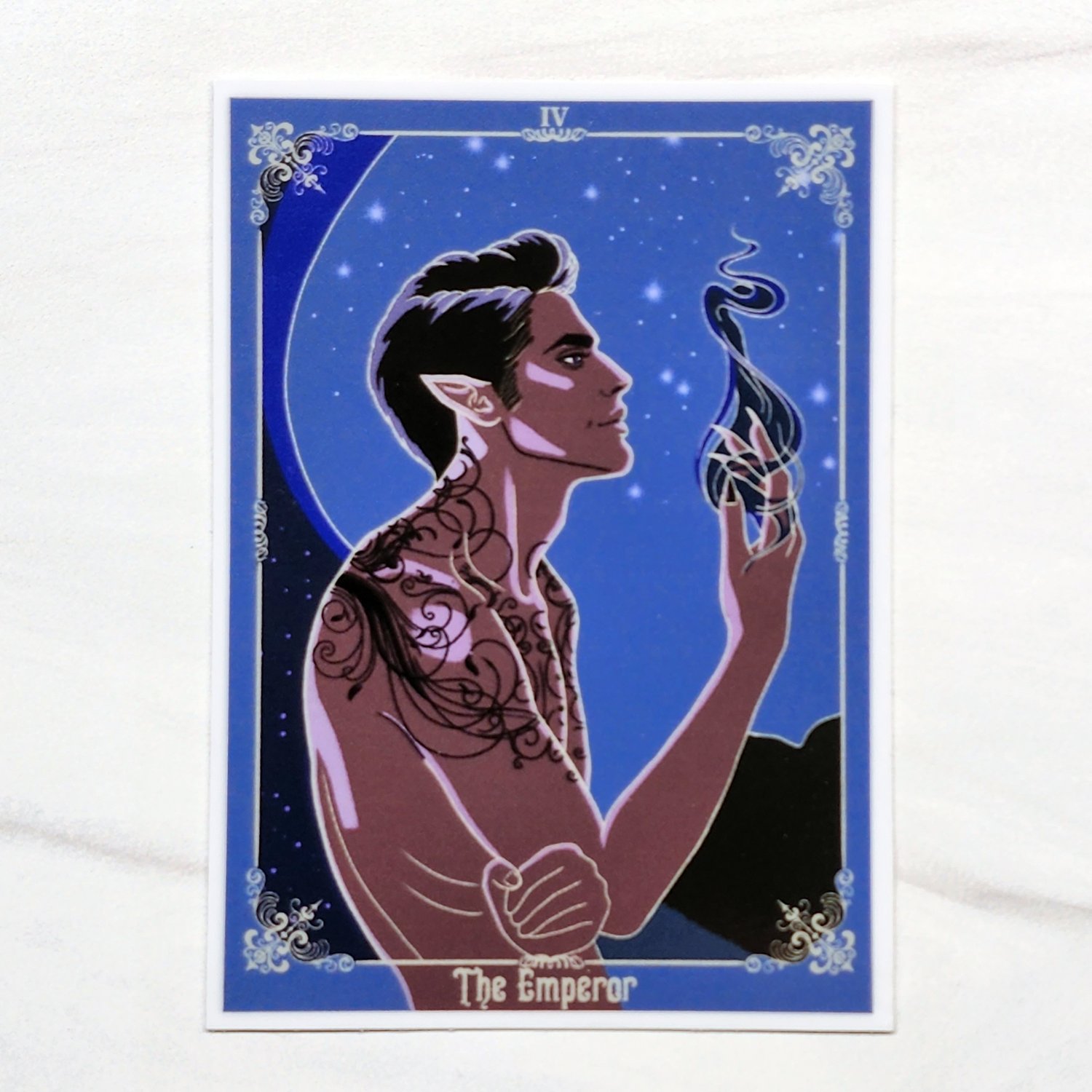 Sticker: ACOTAR Rhysand Tarot The Emperor — XANADU PINS