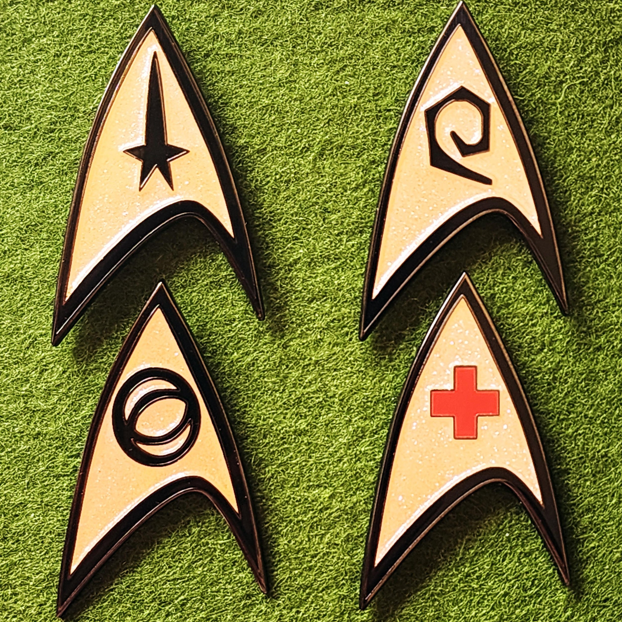 Star Trek: TOS Badges Set of 4