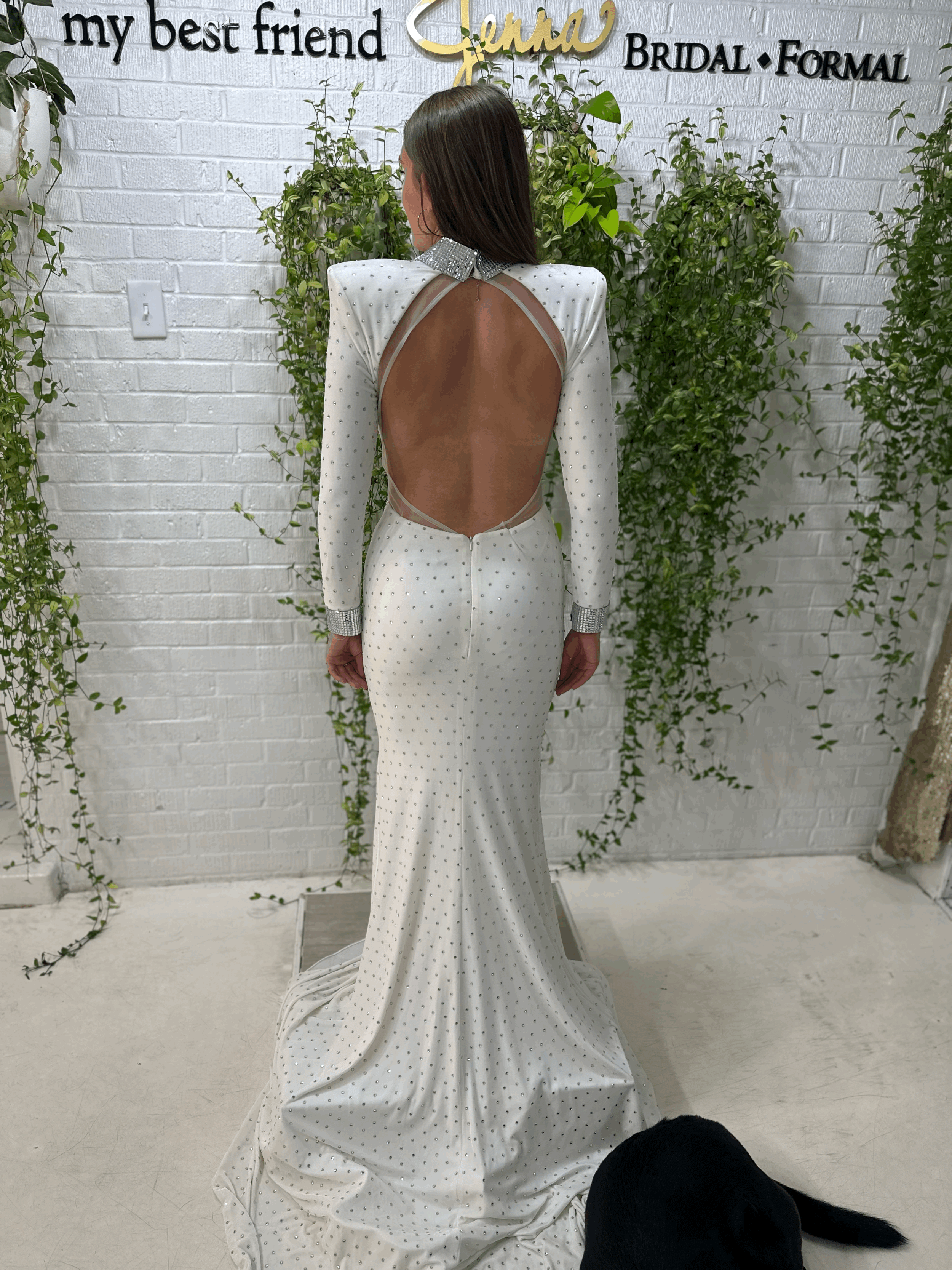 Jonathan Kayne white dress available at My Best Friend Jenna in Jackson, TN