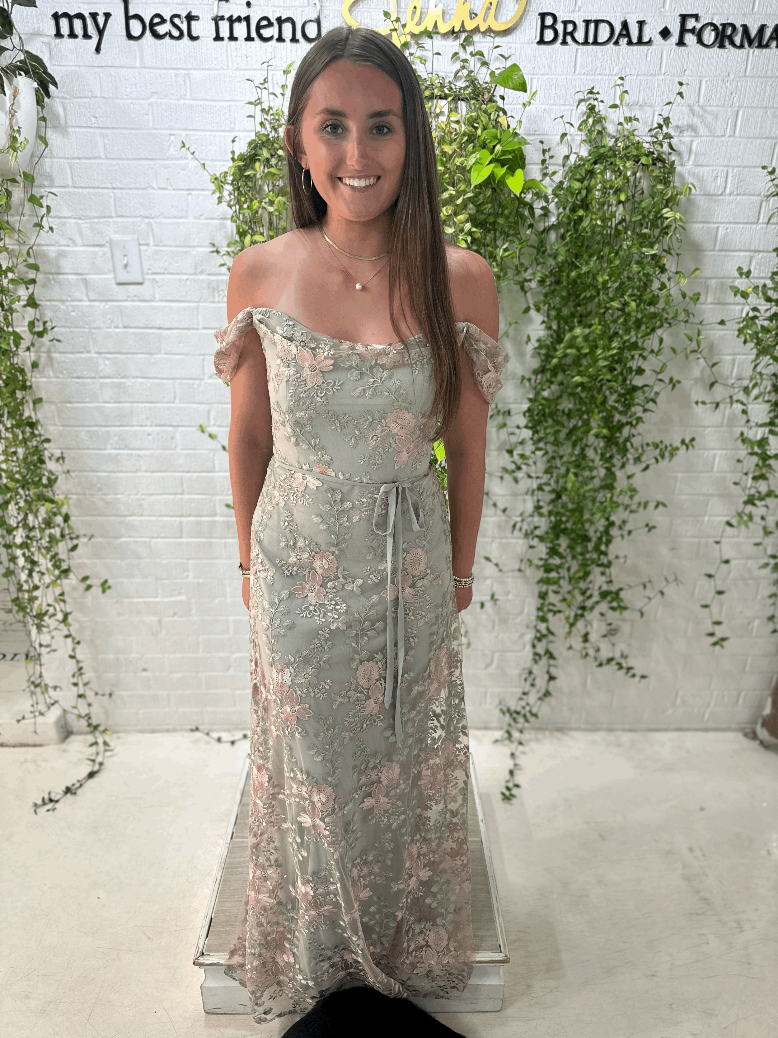 Floral Off Shoulder Dress