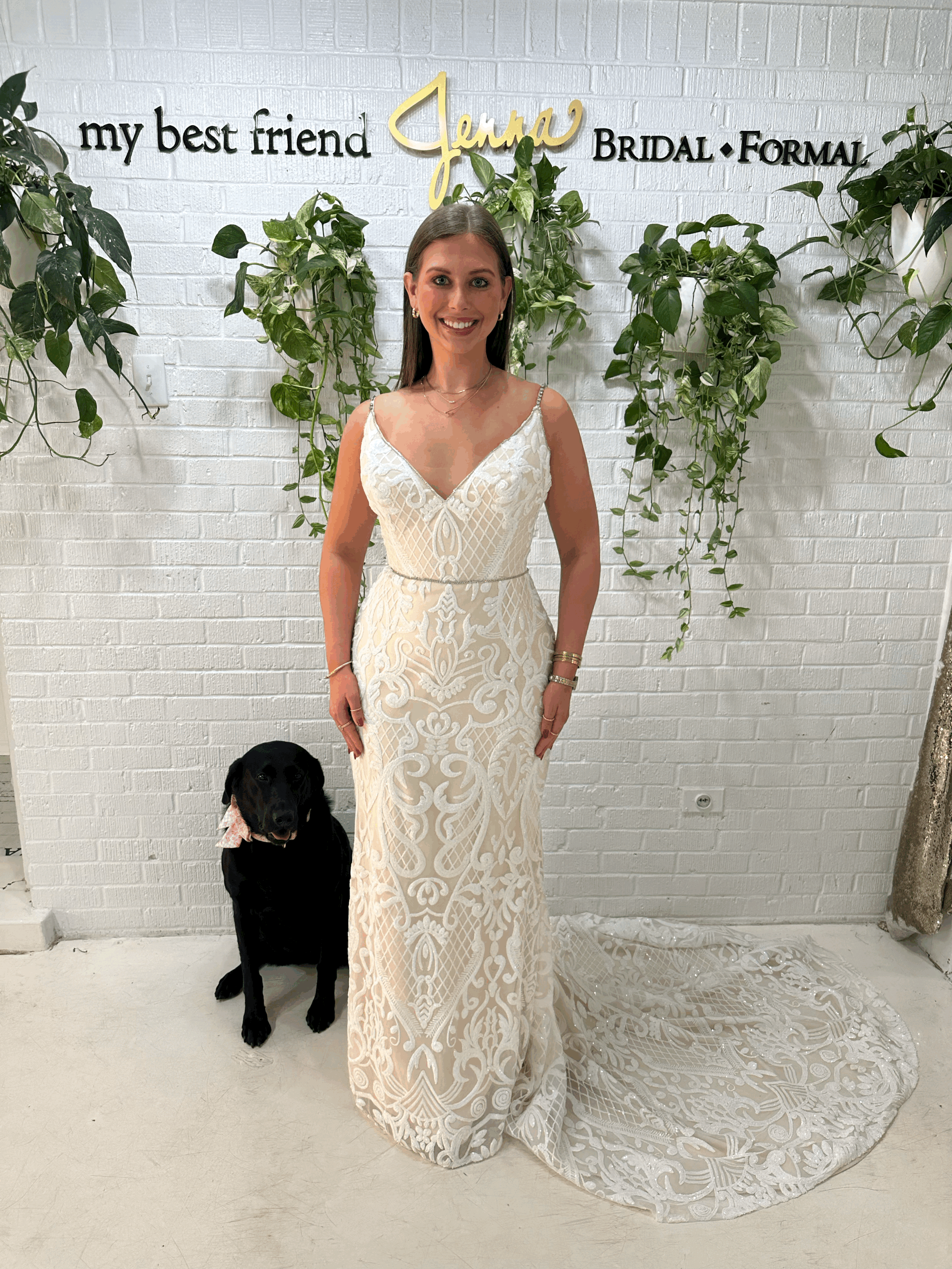 Ashley & Justin Sequin Lace