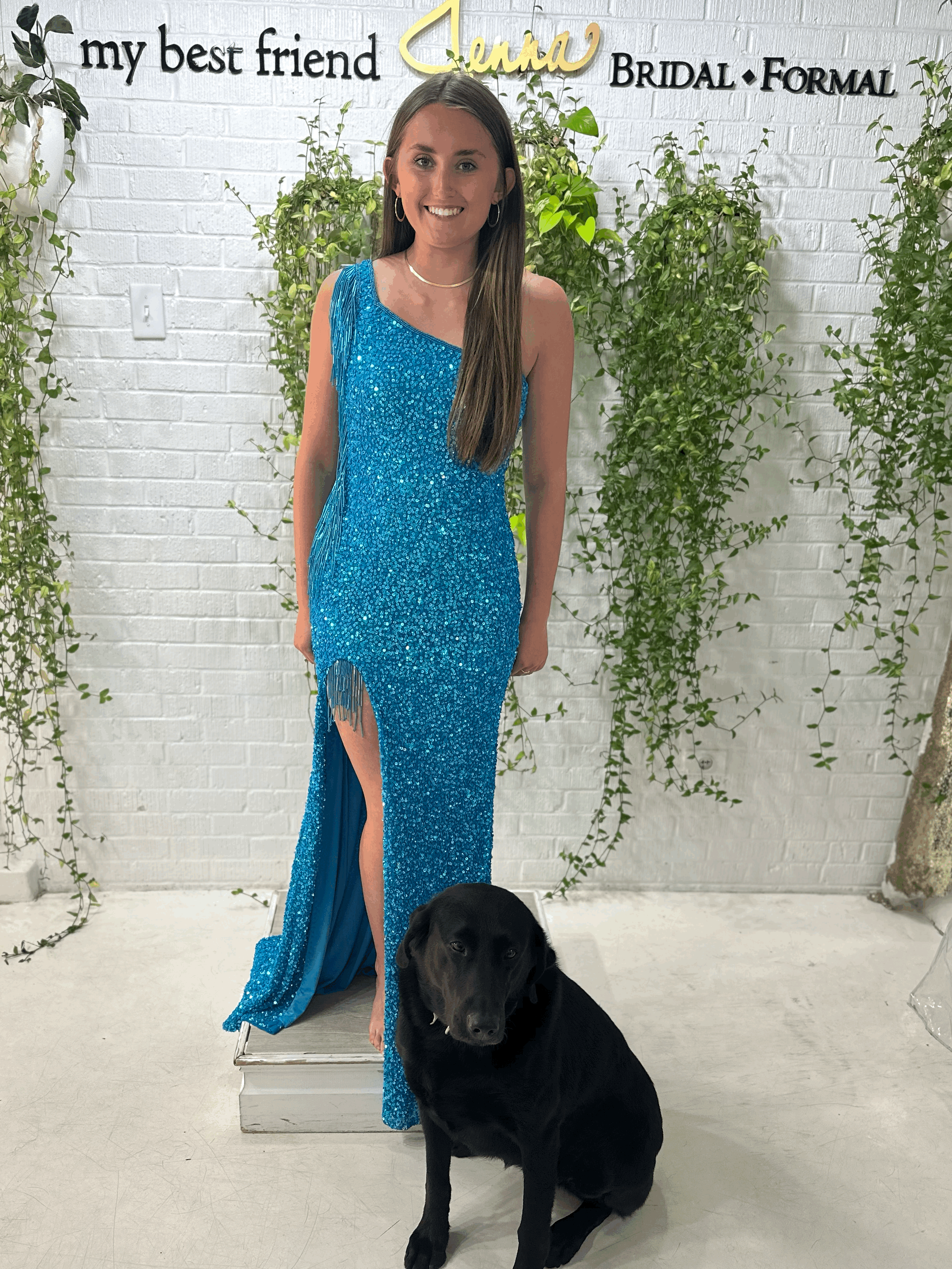 One Shoulder Fringe Dress