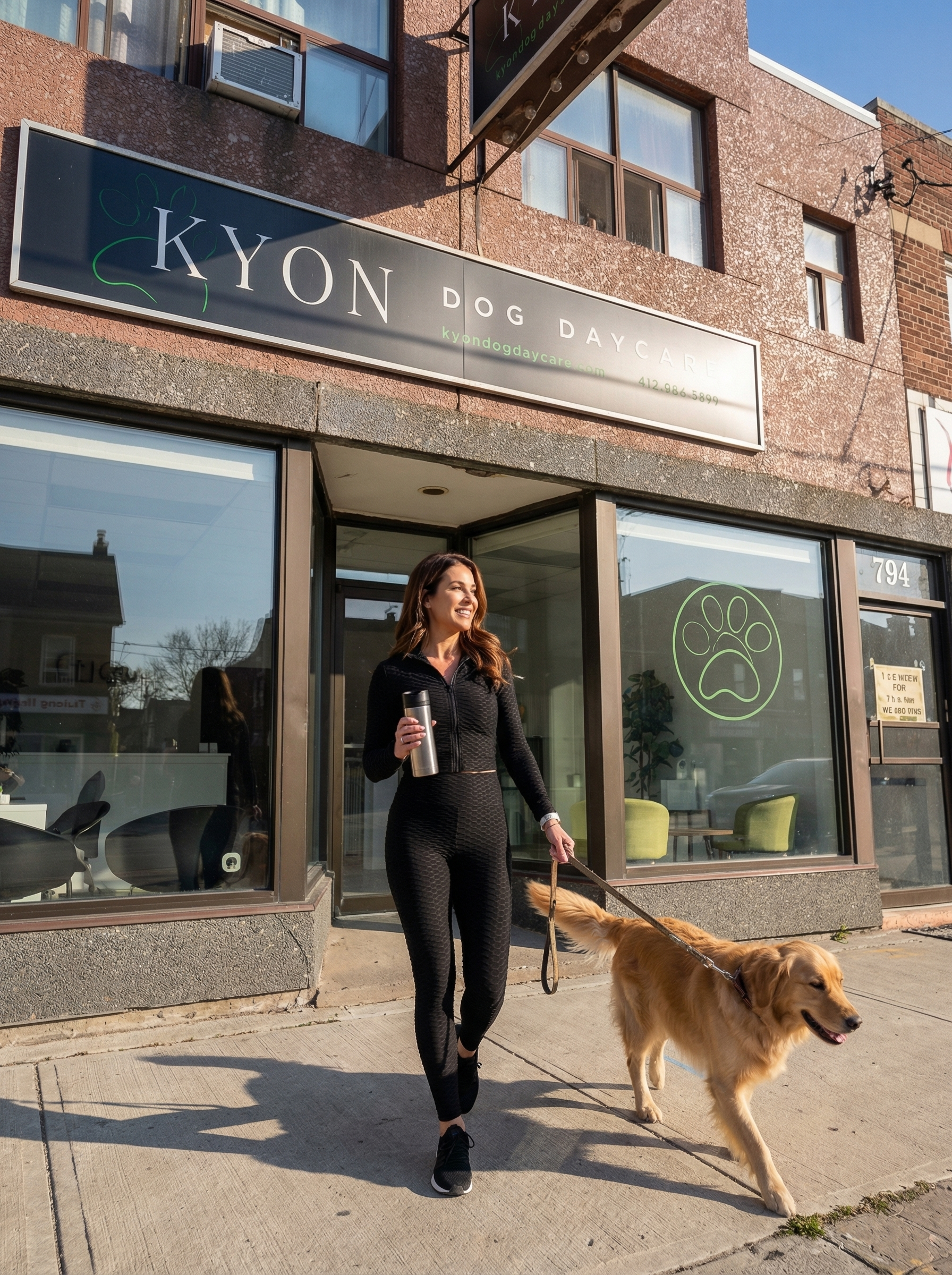 Toronto's best dog daycares. Happy client at KYON Dog Daycare. Leaside neighbourhood dog care. Dog boarding. Dog daycare. Bennington Heights dogs. Leaside dog walking. Eglinton LRT Leaside stop