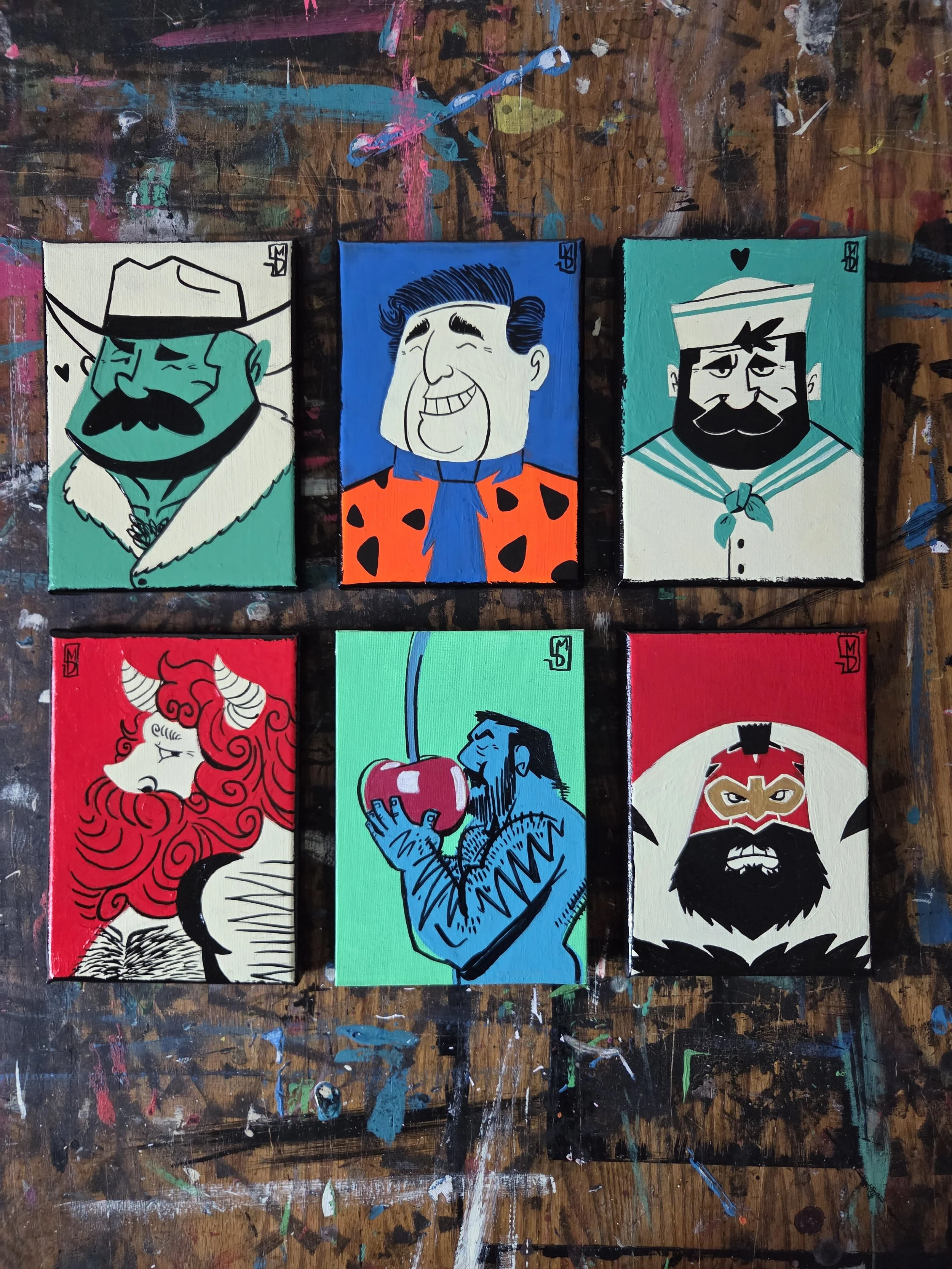 Mini Men Paintings
