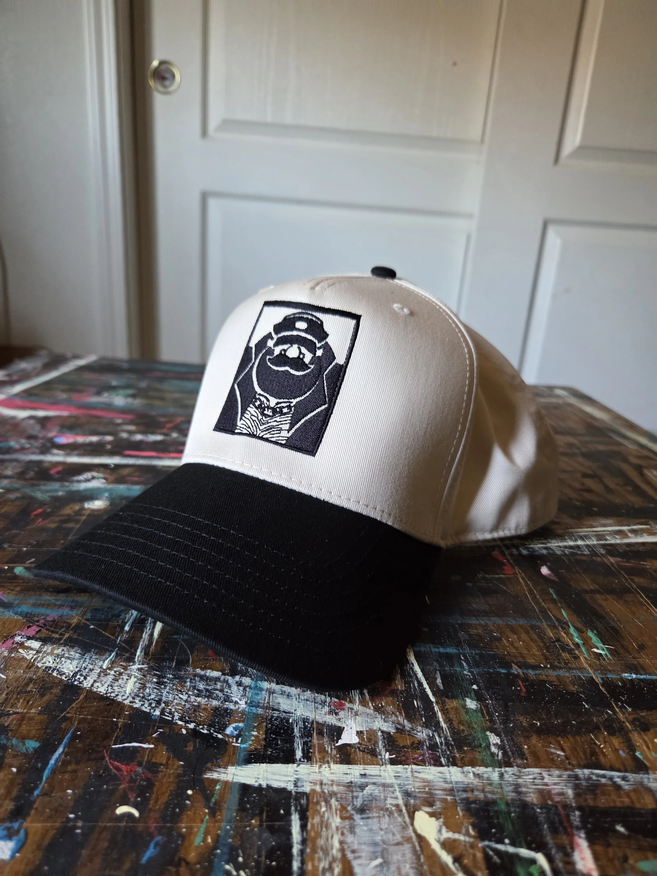 5 Panel Mid-Profile Baseball Cap, Leather Daddy