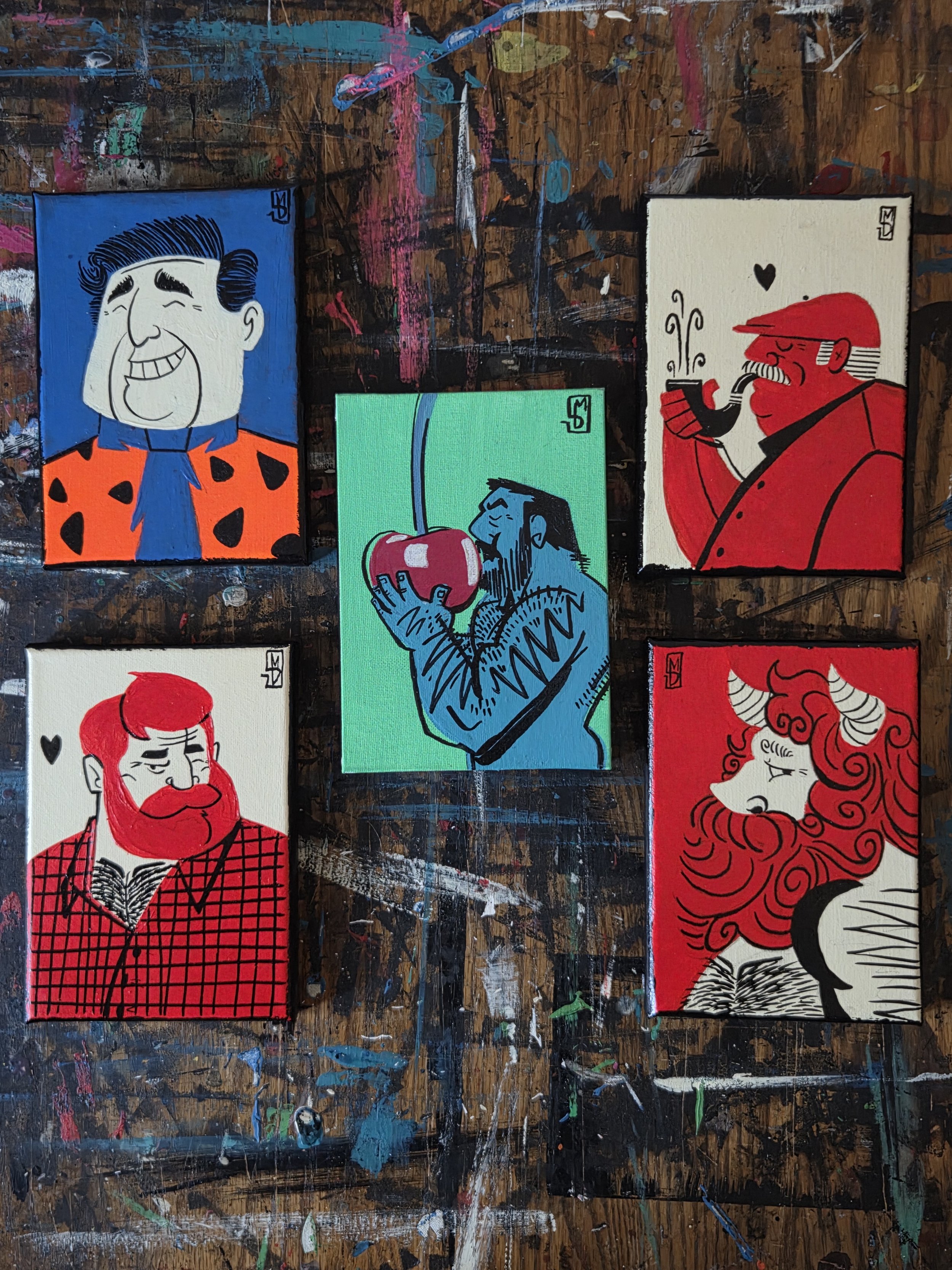 Mini Men Paintings