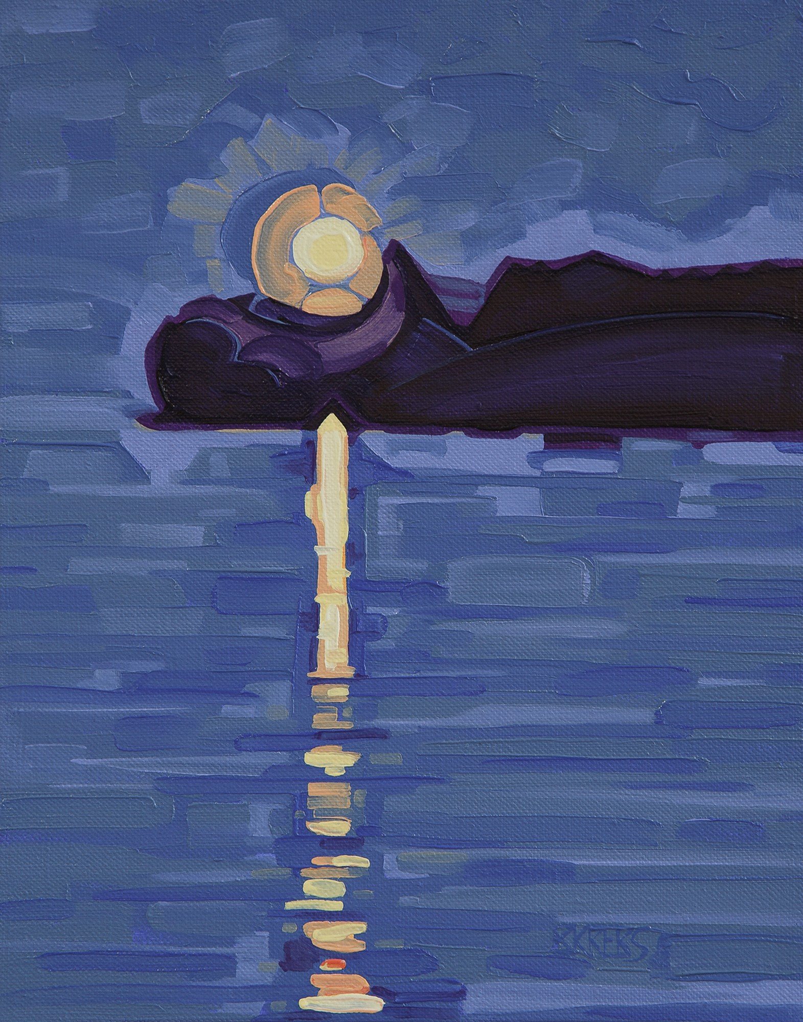 Owls Head Light 2026, 14”x11” oil on linen