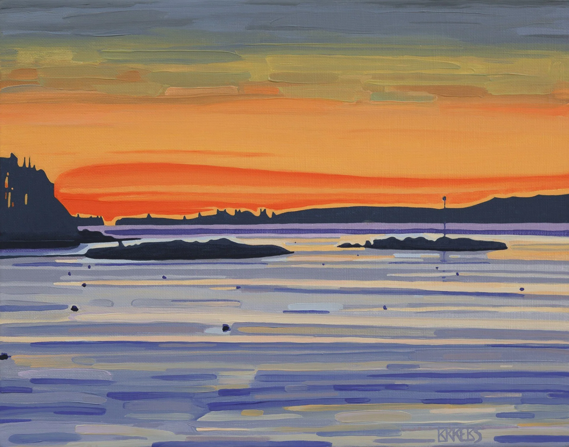 Christmas Cove 2026, 11”x14” oil on linen