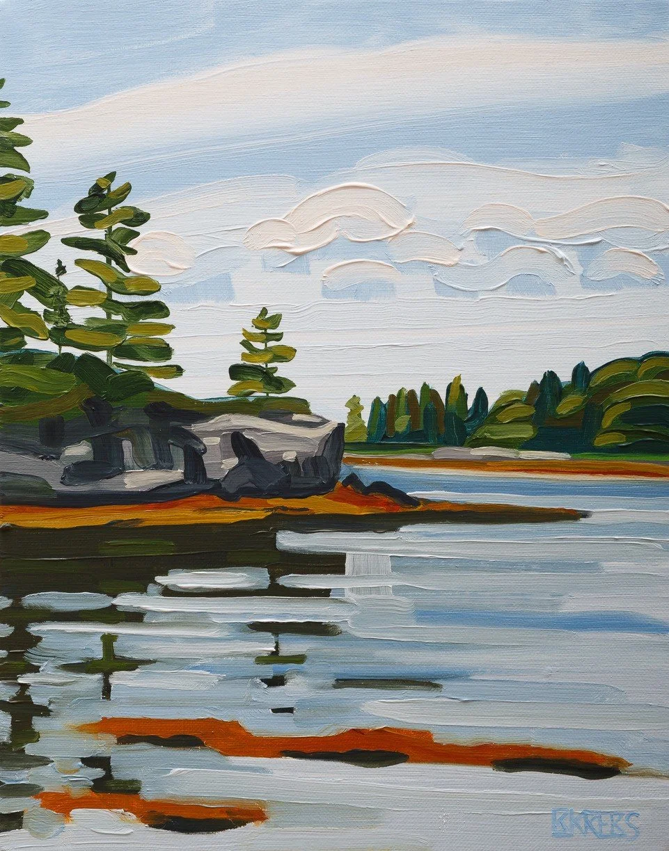 Ram Island, Cape Rosier 8/8/25, 14”x11” oil on linen (private collection)