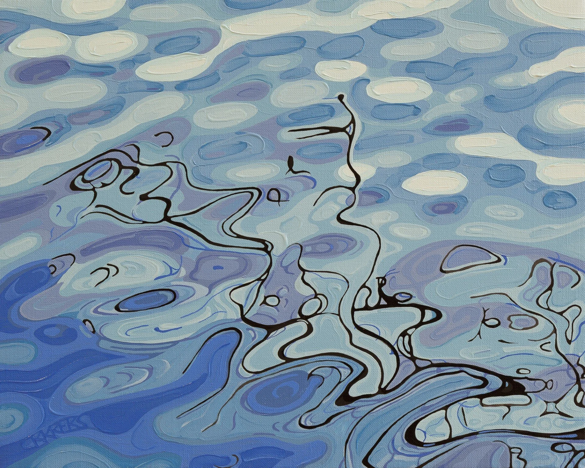 Water #26 Shepherd Lake 2026, 16”x20” oil on linen