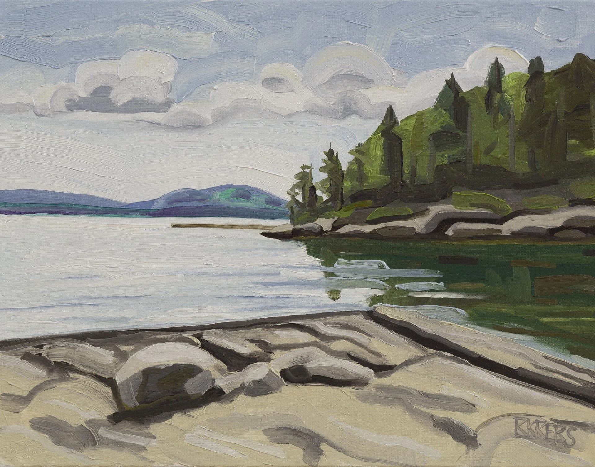 Harriman Point 6/29/26, 11”x14” oil on linen