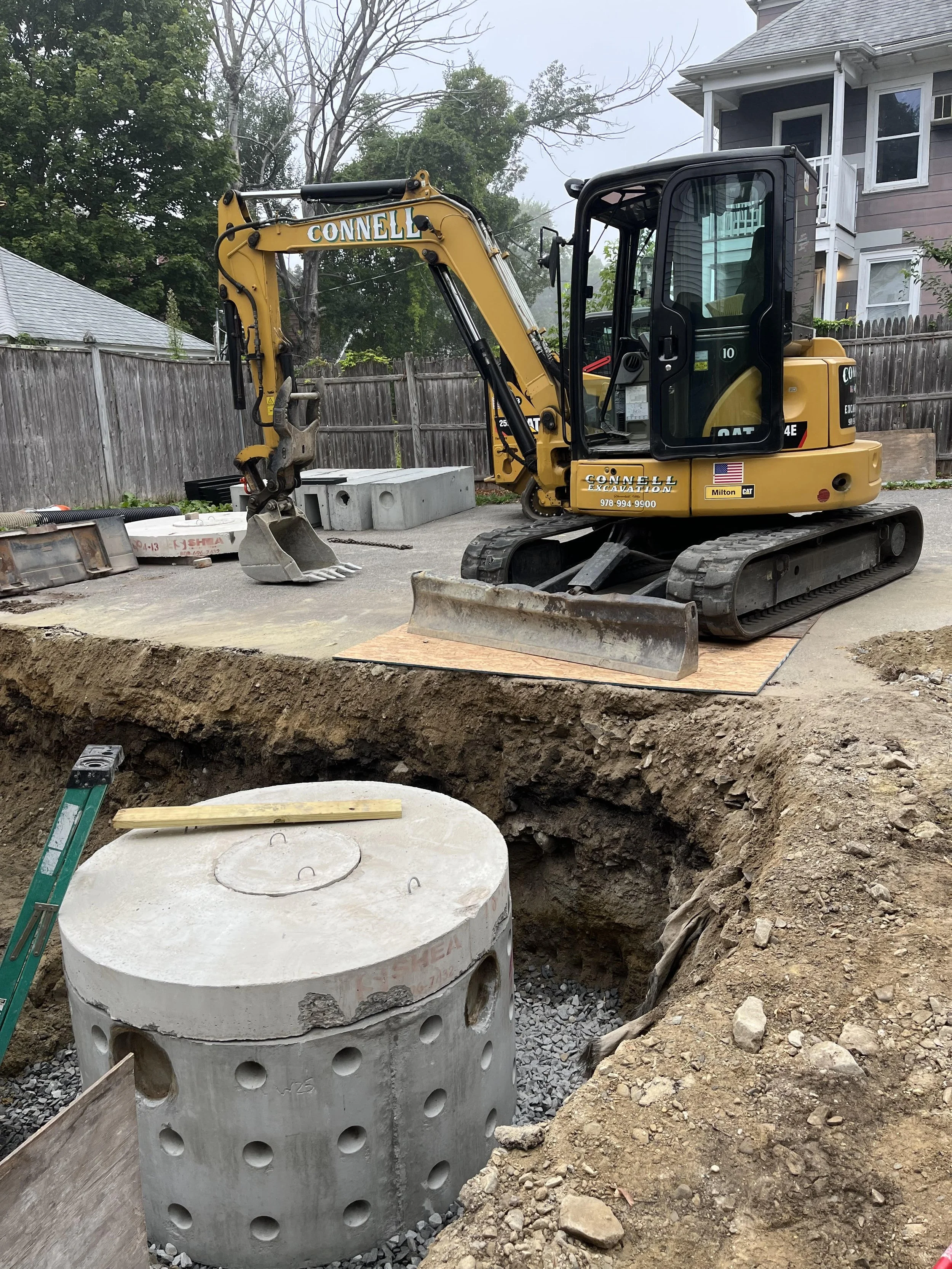 DryWell Tank Excavation & Setting — Connell Excavation