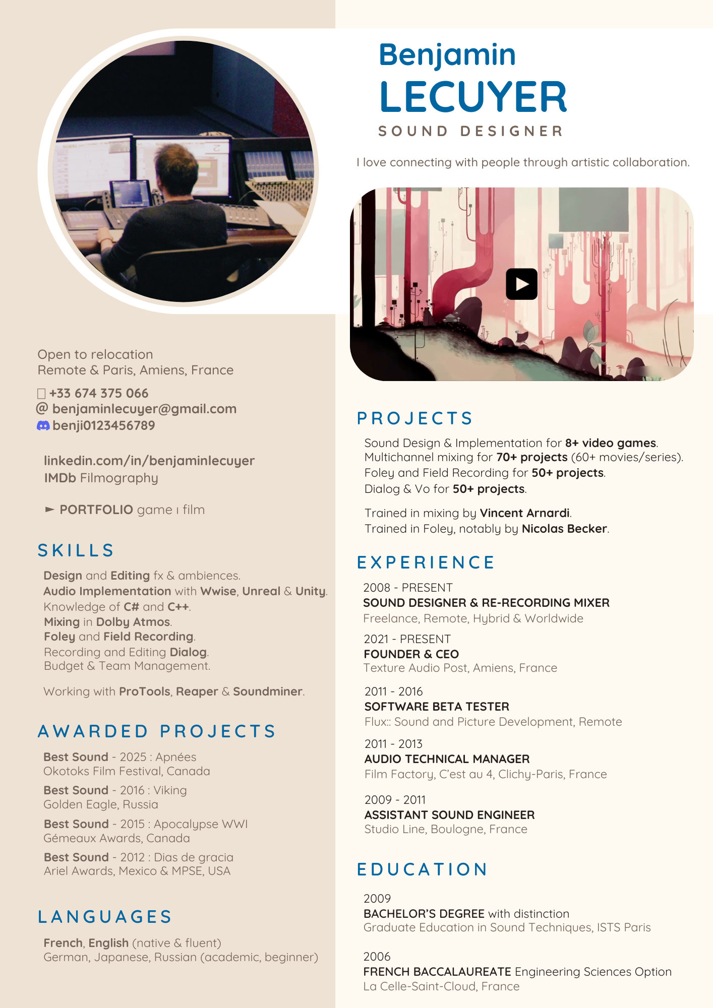 English resume
