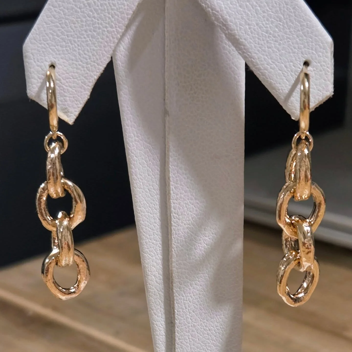 Repurposed 18 kt dangles.