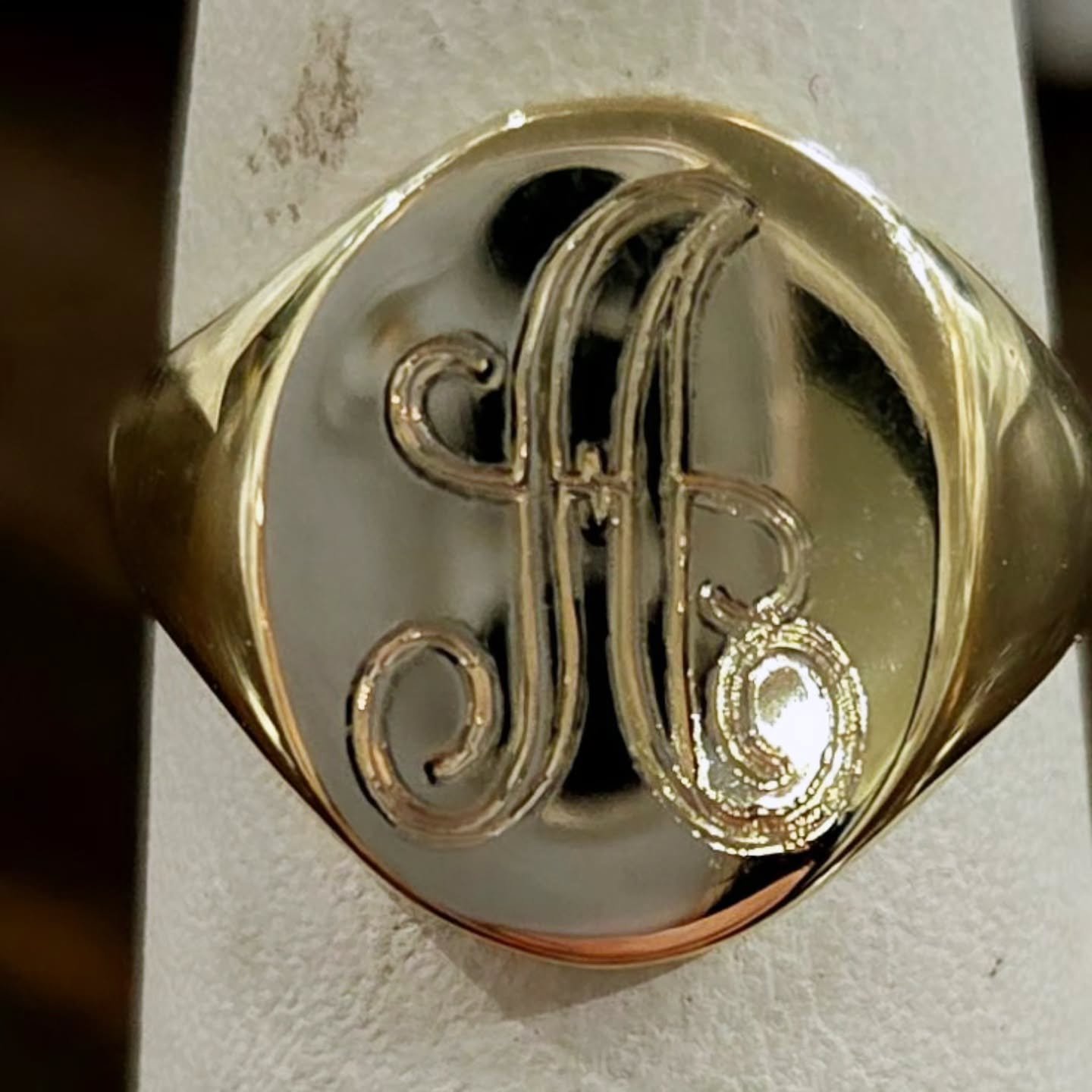 Classic signet ring.