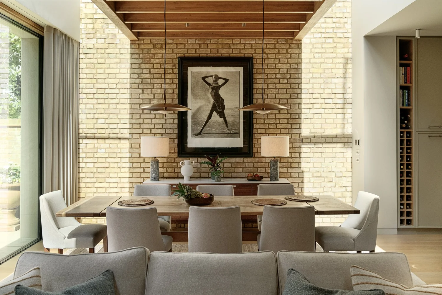 Aerial view of garden