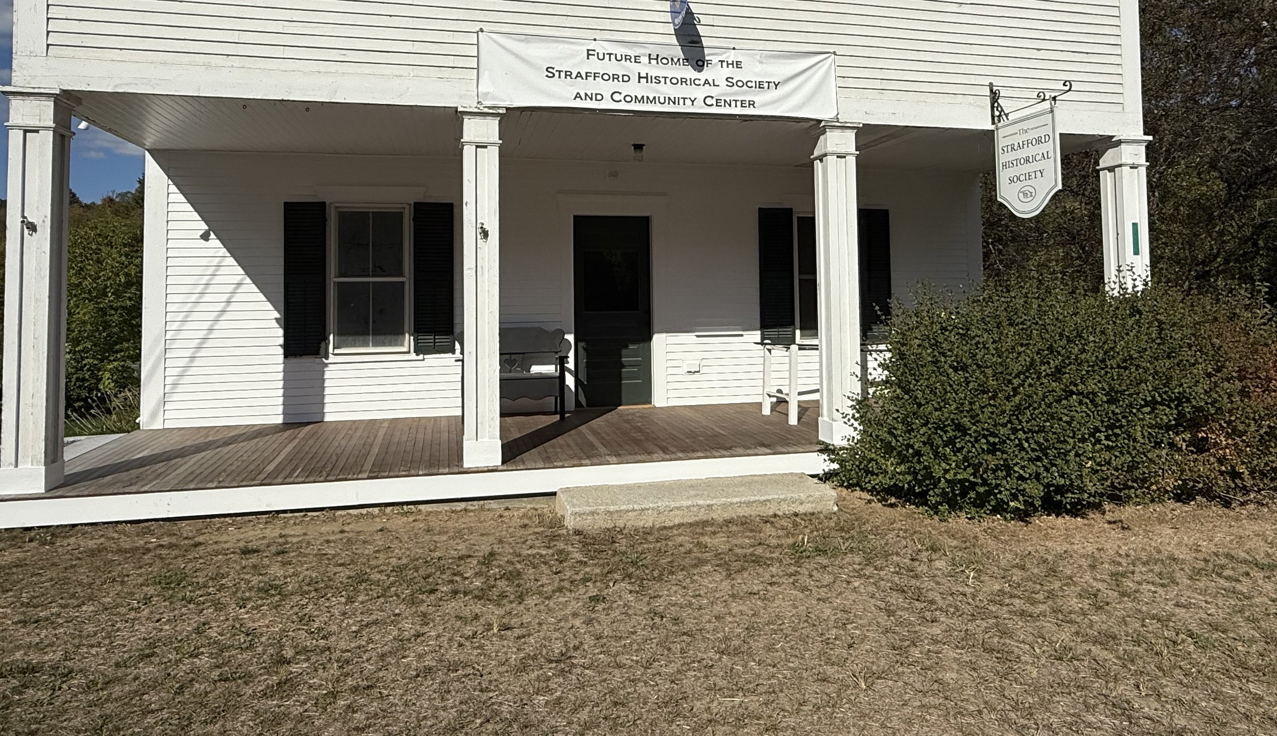 Fresh paint on our entrance painted by Frank Brown