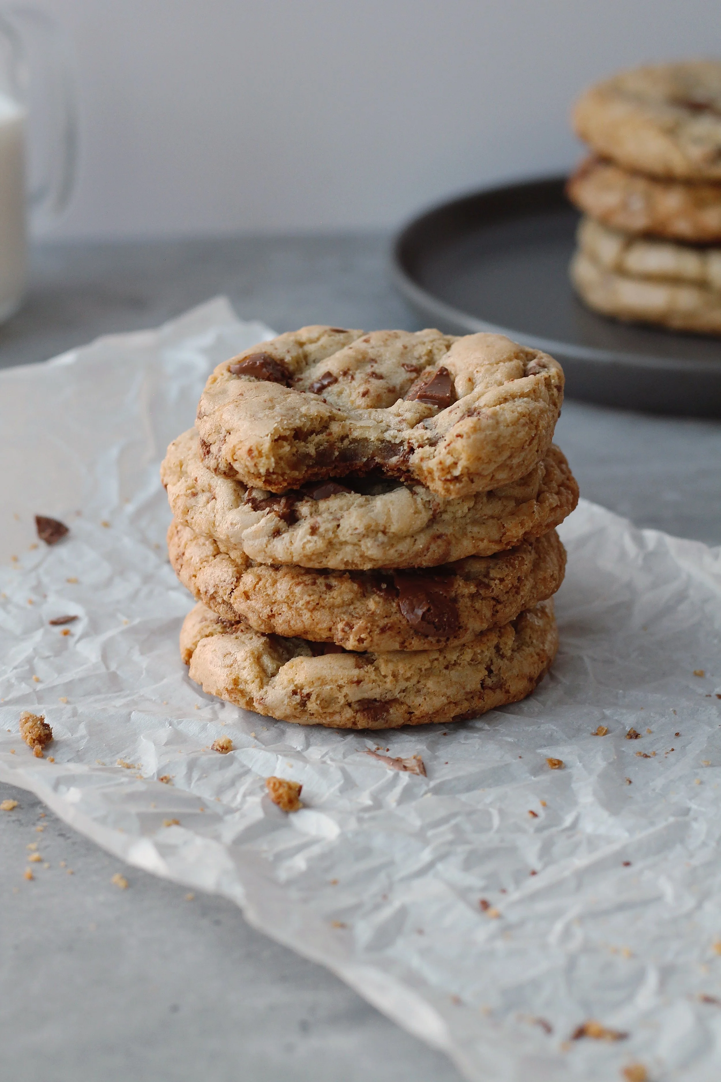 Gluten-Free Salted Caramel Chocolate Chip Cookies