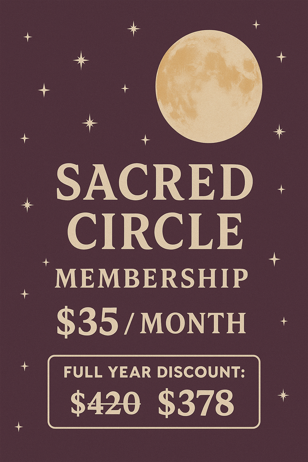 Sacred Circle Membership 🔮