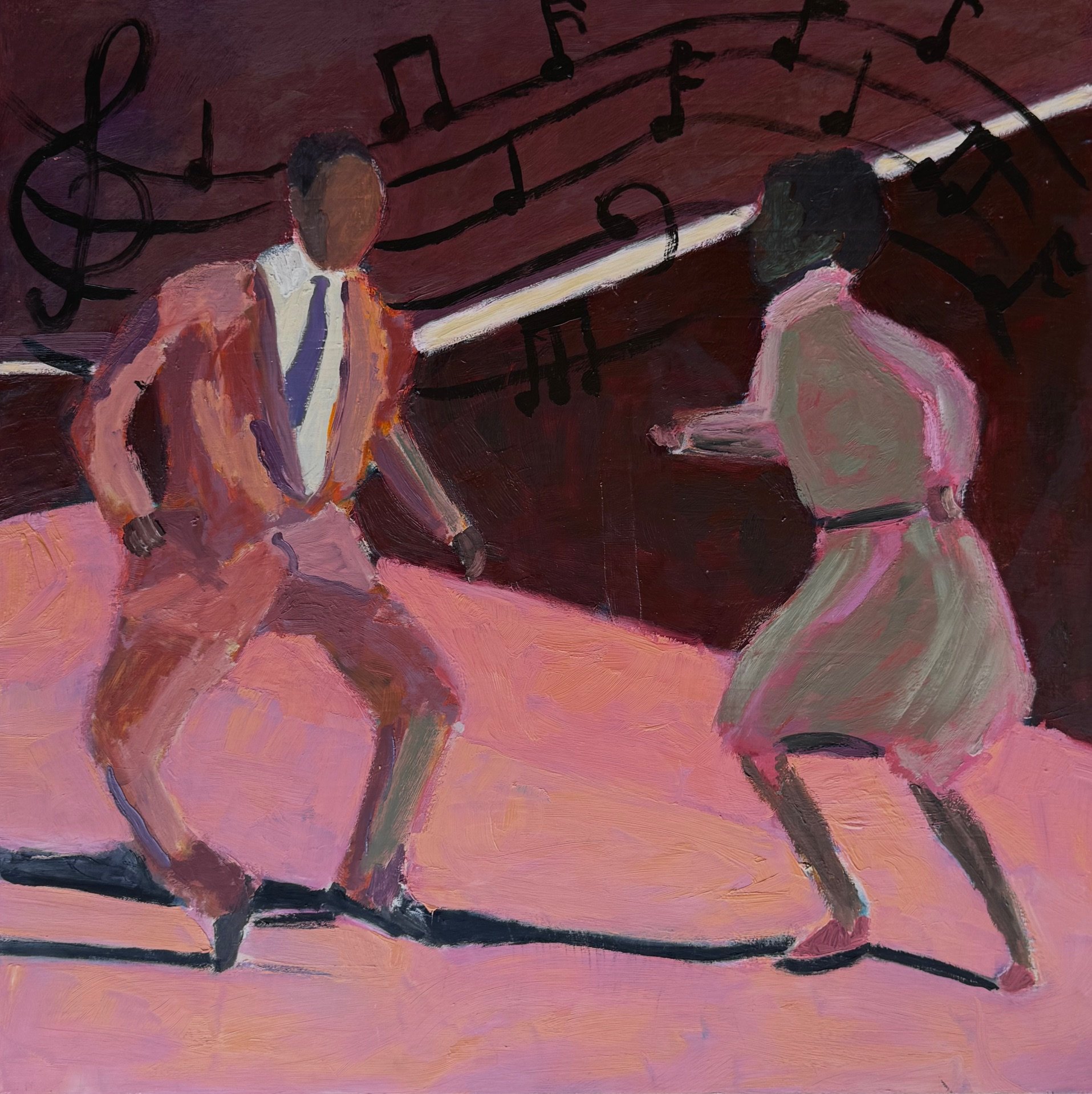 Around Midnight  18"x18"