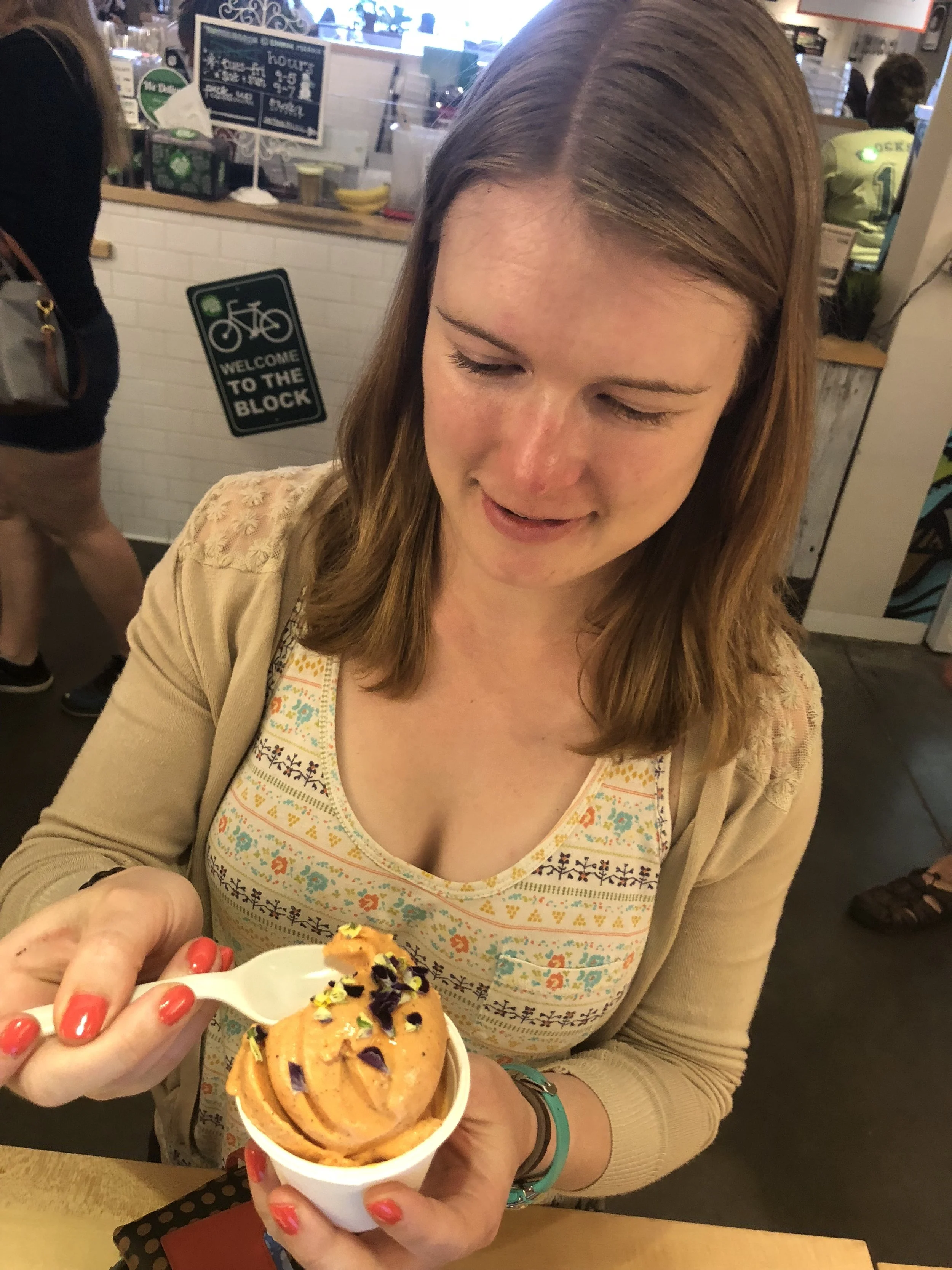 Edible Flowers on Little Baby's Ice Cream by BLK FLWR MRKT