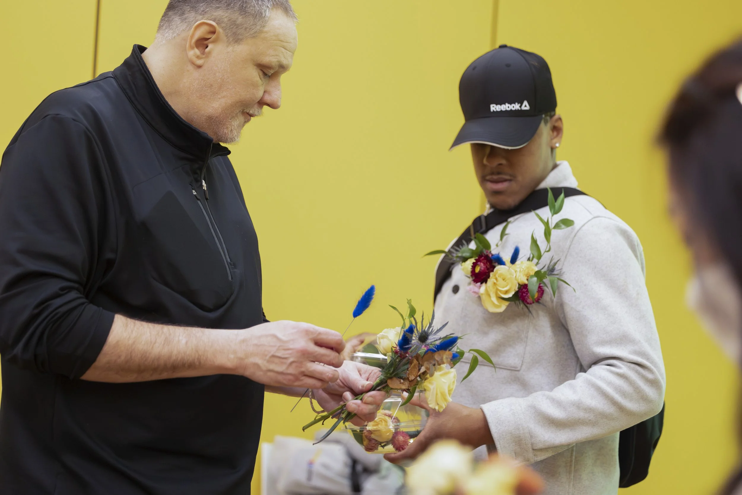 Boutonnière Design Workshop led by BLK FLWR MRKT for the Smithsonian Institute's National African American Museum of History and Culture (NMAAHC)