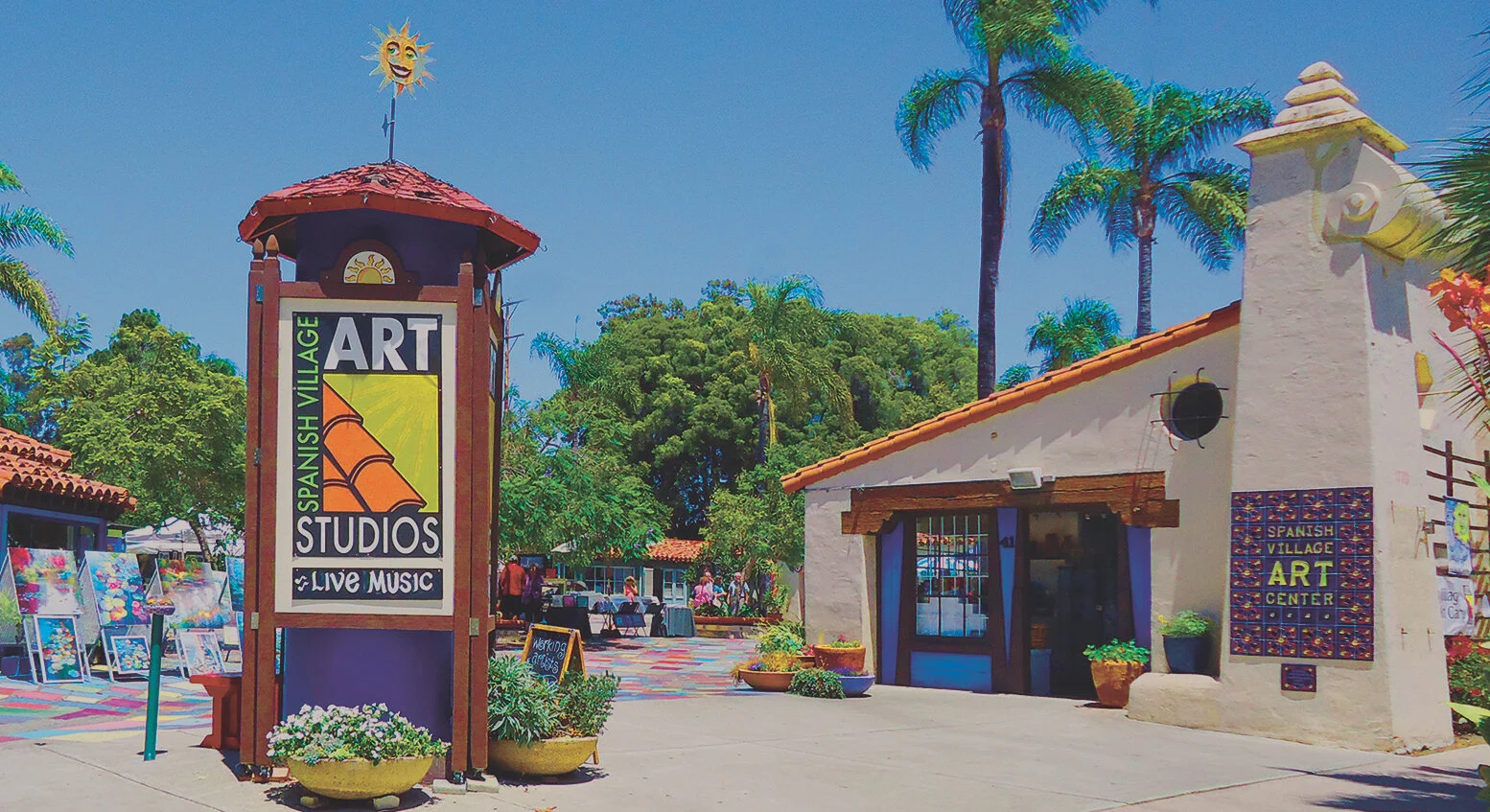 Studio 21 Show, Spanish Village, Balboa Park in San Diego