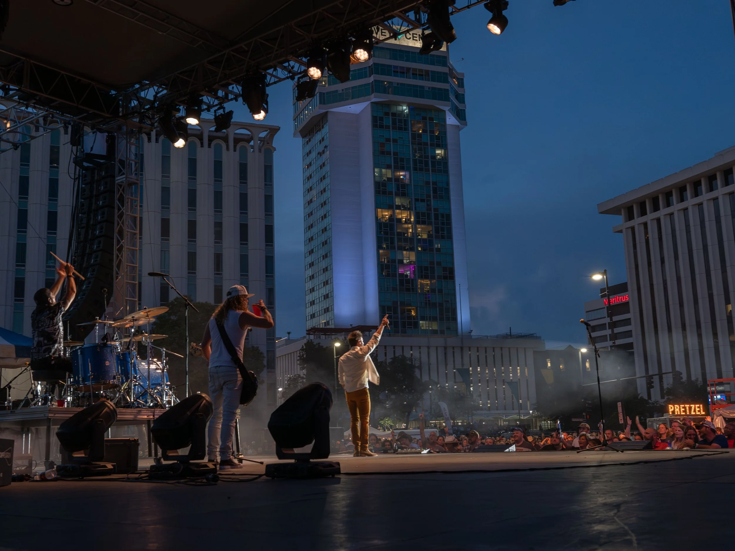 Backstage of Riverfest 2023