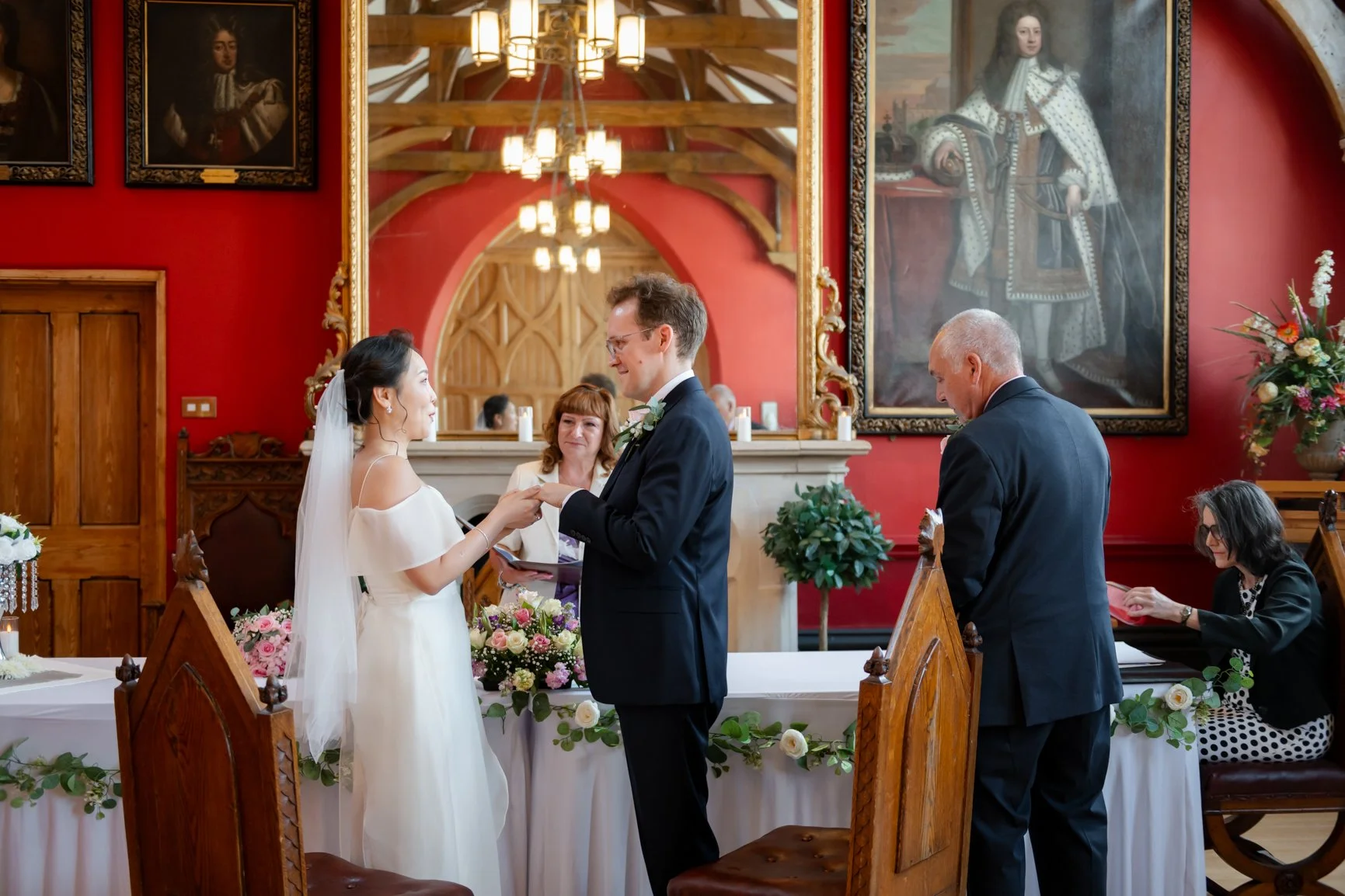 Wedding ceremony at Wokingham Town Hall Berkshire