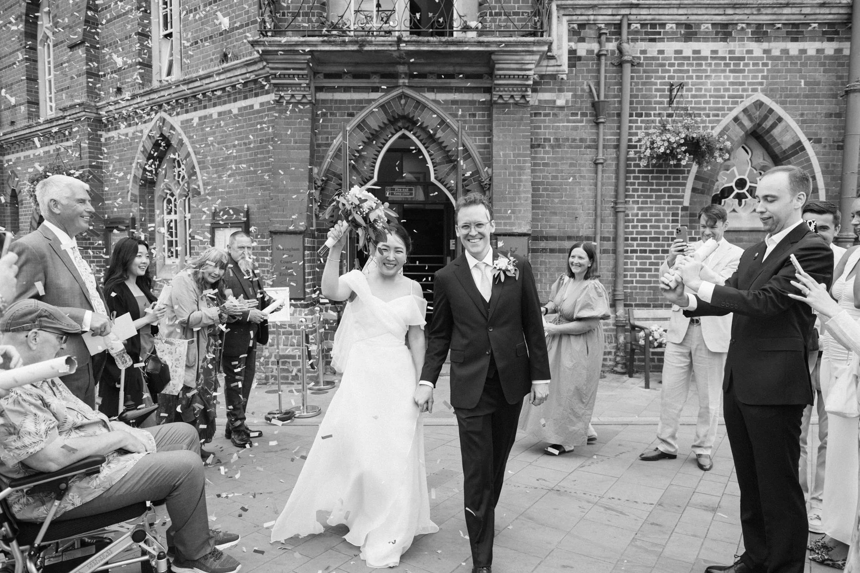 Wedding ceremony at Wokingham Town Hall Berkshire