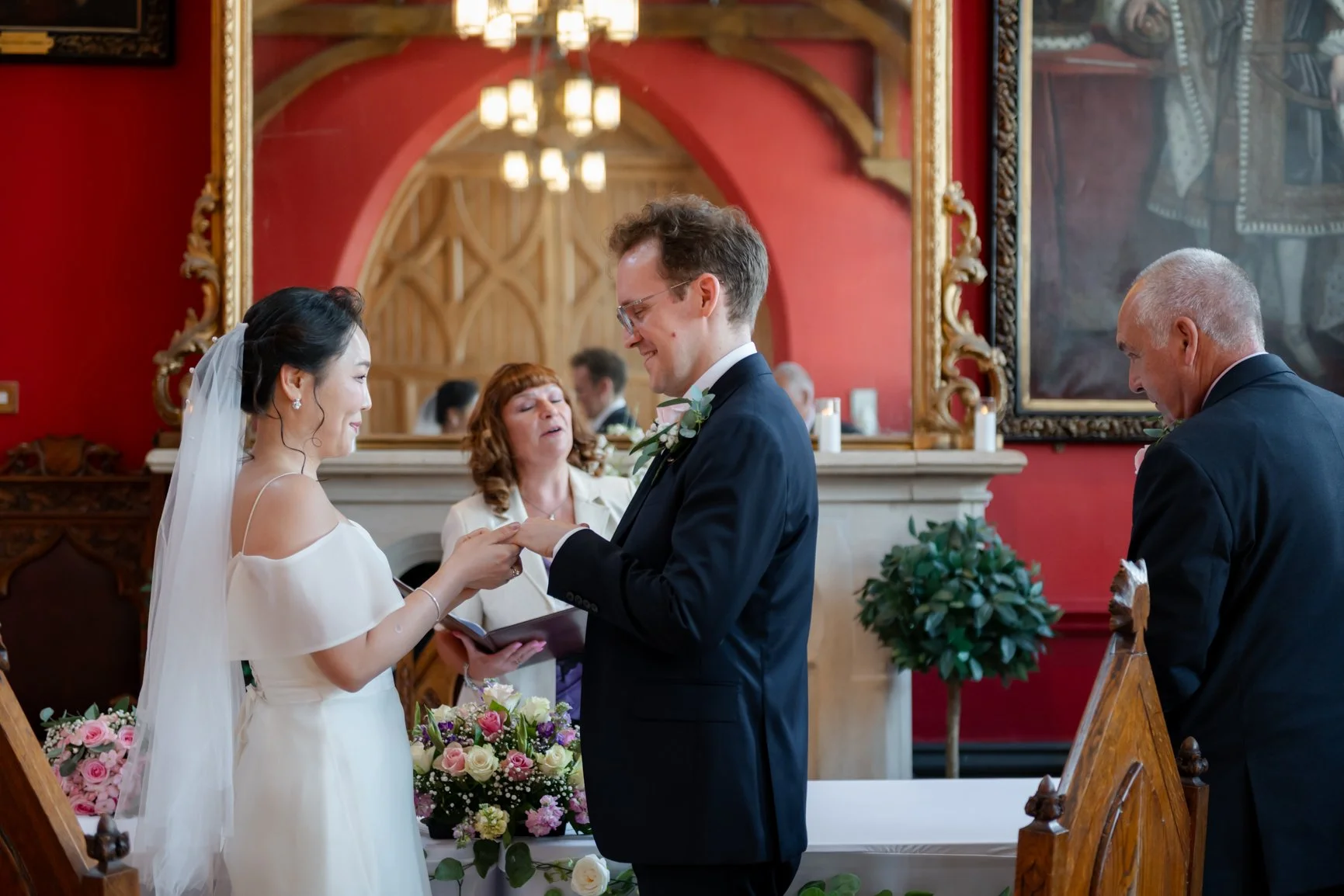 Wedding ceremony at Wokingham Town Hall Berkshire