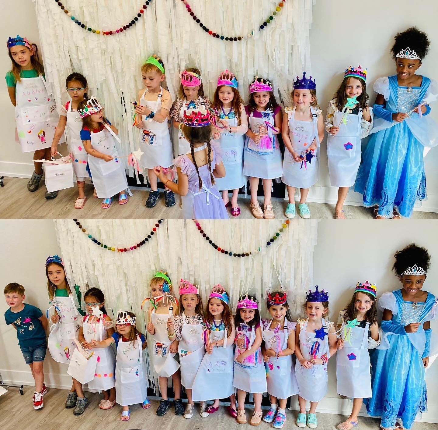 Today in the studio we celebrated the sweetness of being a six year old princess/prince artist! ✨👑

#nashvillekidsparties #artbirthdayparty