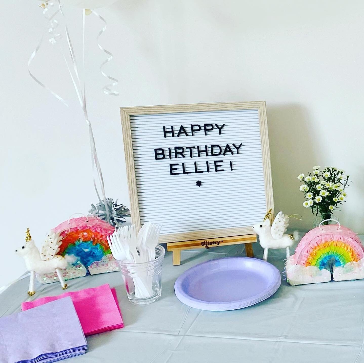 Yesterday in the studio we celebrated Ellie&rsquo;s fourth birthday with art, rainbows, unicorns, and the sweetest friends! 🎨🌈🦄💕