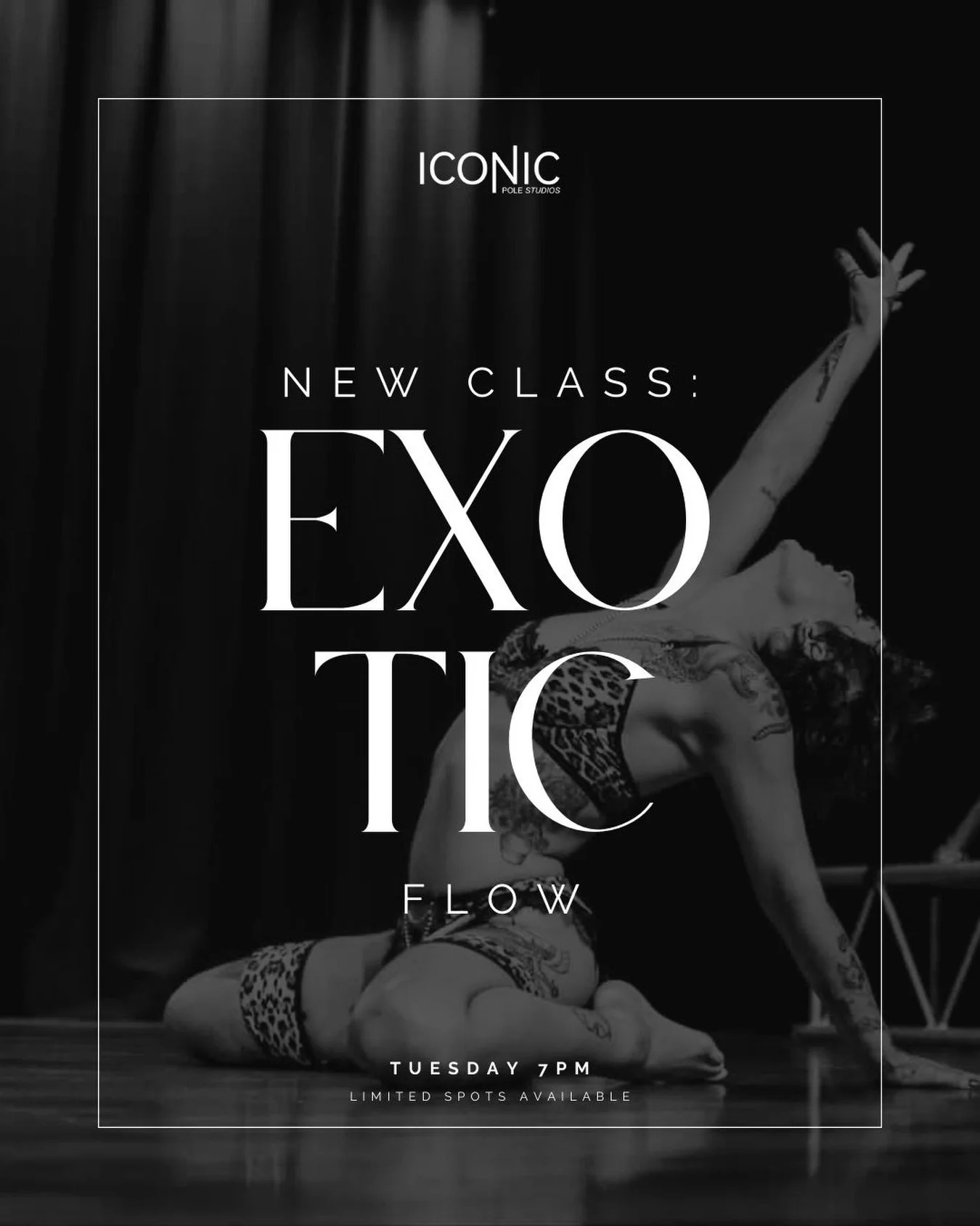 NEW CLASS DROP!
Exotic Pole is HERE 🔥
Tonight at 7PM
Let&rsquo;s move
