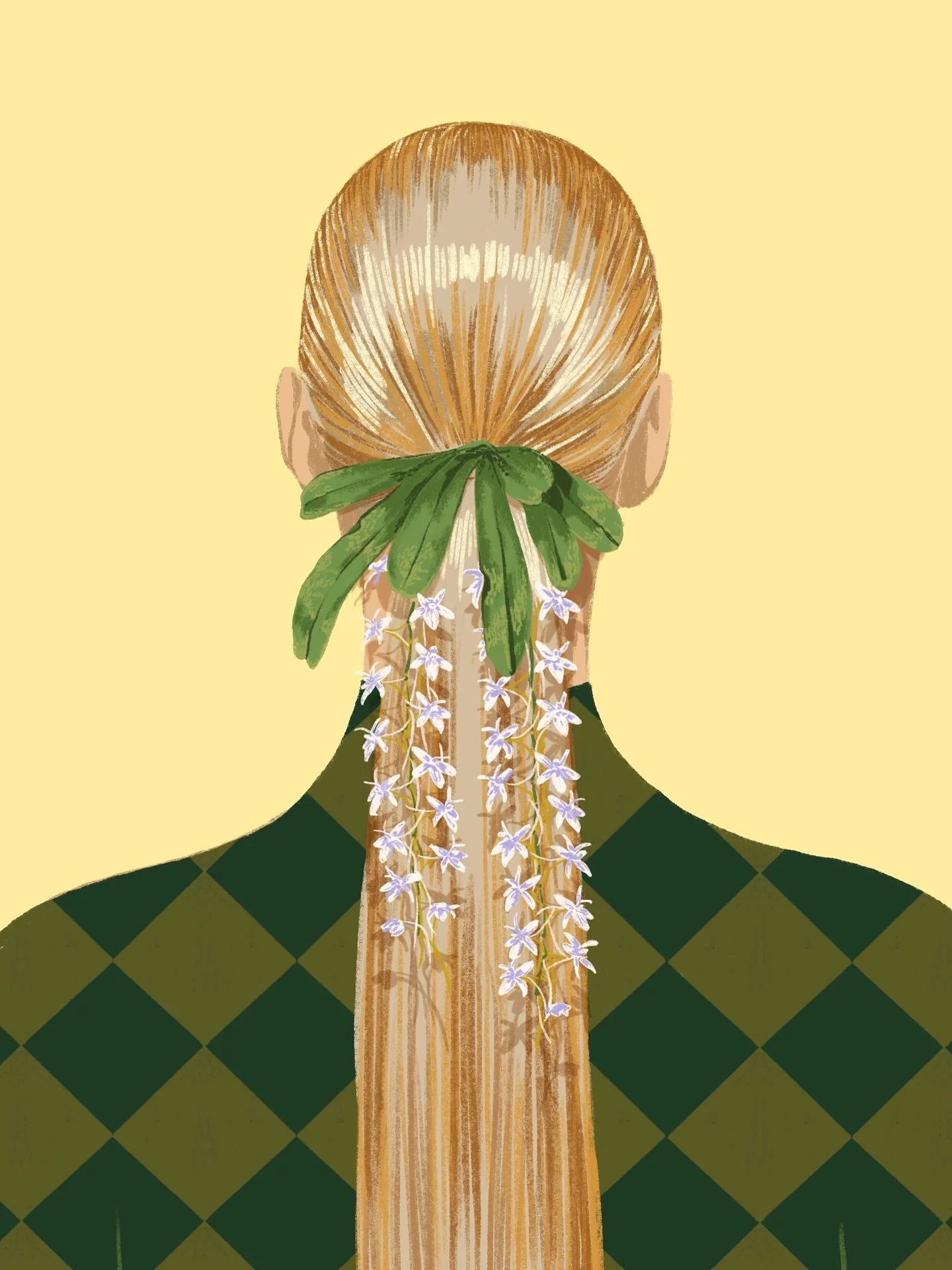 Playing with hair 💁&zwj;♀️🍃🌸