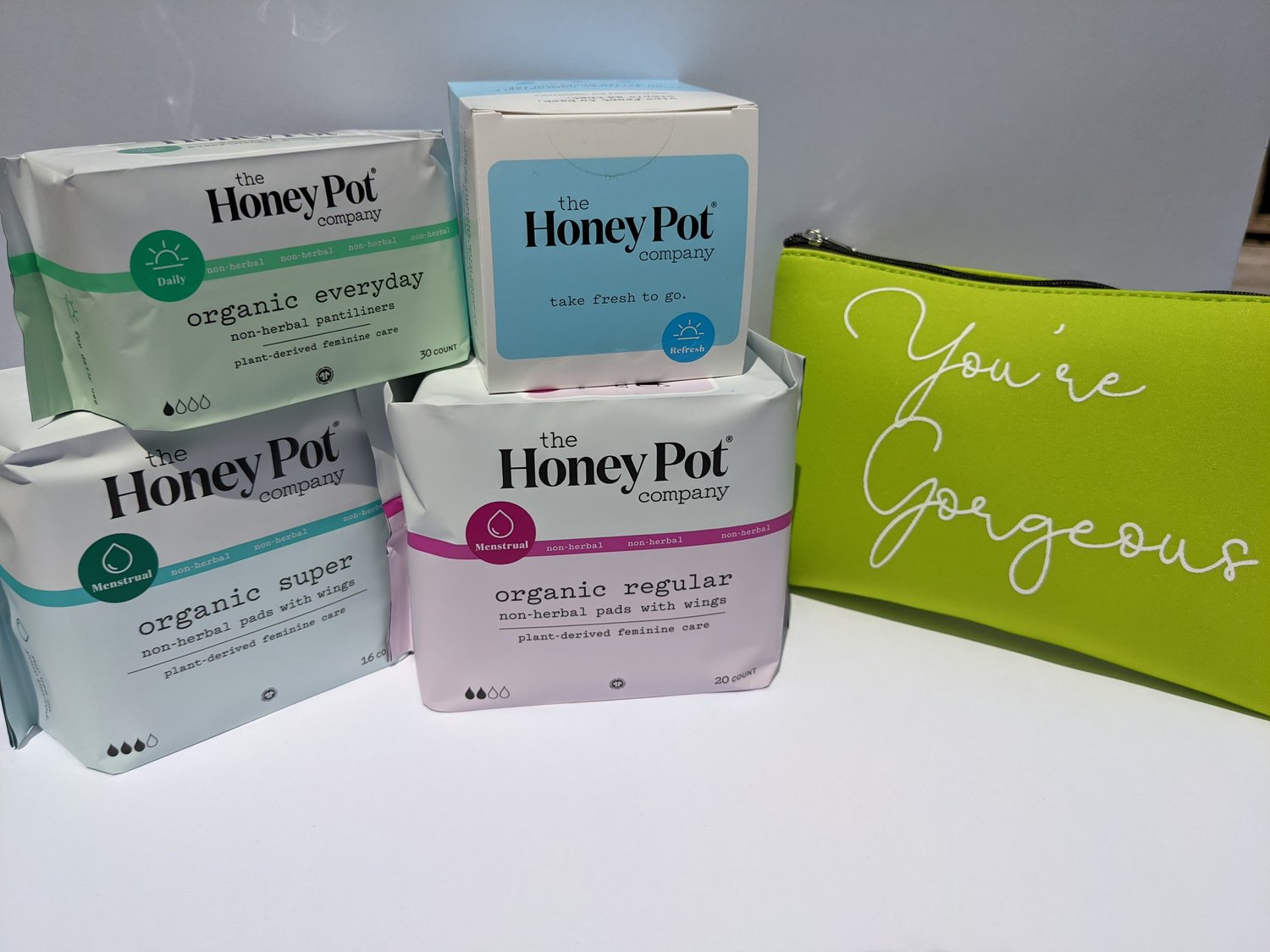 The Honey Pot Organic Super Herbal Menstrual Pads 16 count