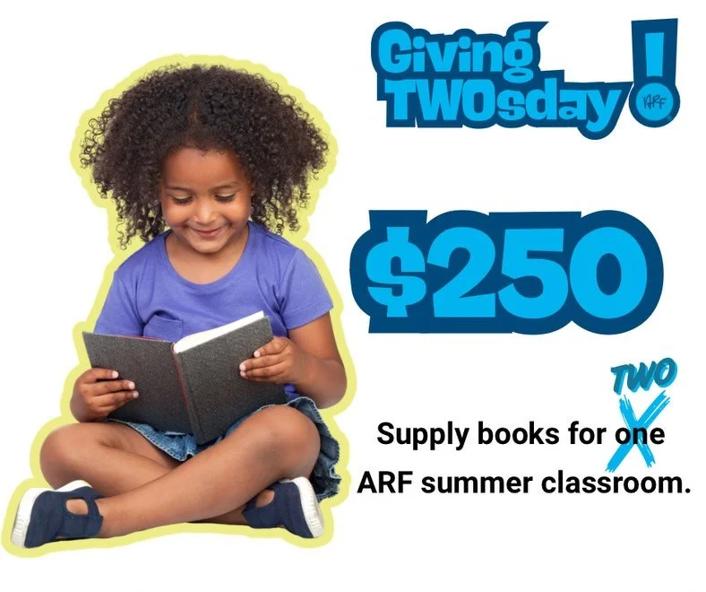 Giving Tuesday? More like Giving TWOsday! ✌️💙

Thanks to Andy Roddick&rsquo;s match, every gift you make today goes twice as far for ARF youth.

Your support helps close the learning gap and sparks the confidence, curiosity, and joy that fuel a life
