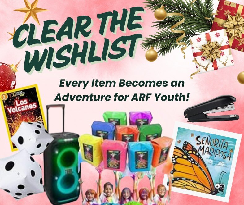 As we wrap up 2025, we&rsquo;re already dreaming about the joy, creativity, and discovery waiting for ARF youth in 2026 💙

From hands-on STEM projects and bilingual books to art supplies, sports, and even a color run&mdash;every item on the ARF Wish