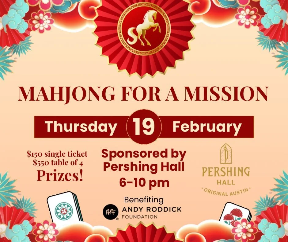 Grab your friends, rock your elevated red, and play for a purpose. 🀄️ Mahjong for a Mission is happening Feb 19 at 6 PM at Pershing Hall &mdash; all to support the Andy Roddick Foundation. ❤️ Save your seat at the link in our bio!

Special thanks to
