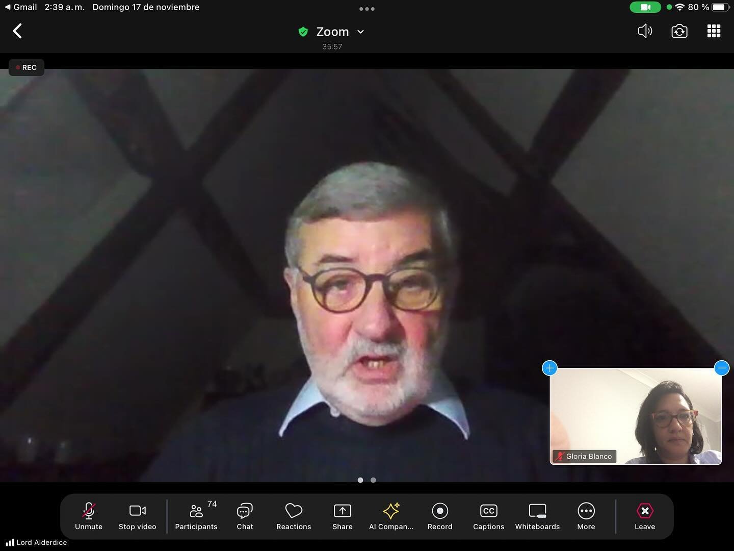 IPA: Psychoanalysis and Society, widening the Scope of Psychoanalysis. Virtual international seminar. Sponsored by the steering Committee, IPA in the community and the World. 
Presenter: Lord J Alderdice, Mira Erlich-Ginor (Chair IPA in the cominunit