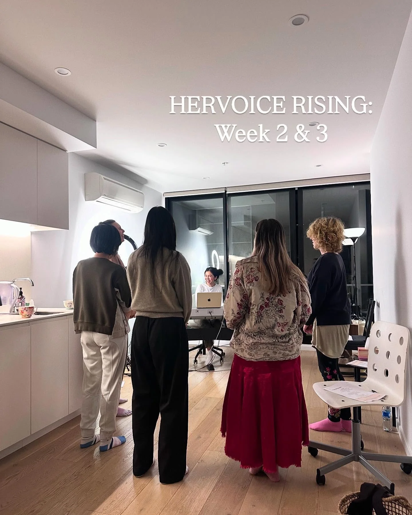 Ahh Week 2 &amp; 3 complete! 🥹💫
 Time is flying, it honestly feels like we&rsquo;re just getting started 🙈✨

In Week 2, we explored intention-based singing &mdash; tapping into emotion, breath, and presence. Through meditation, somatic work and vi