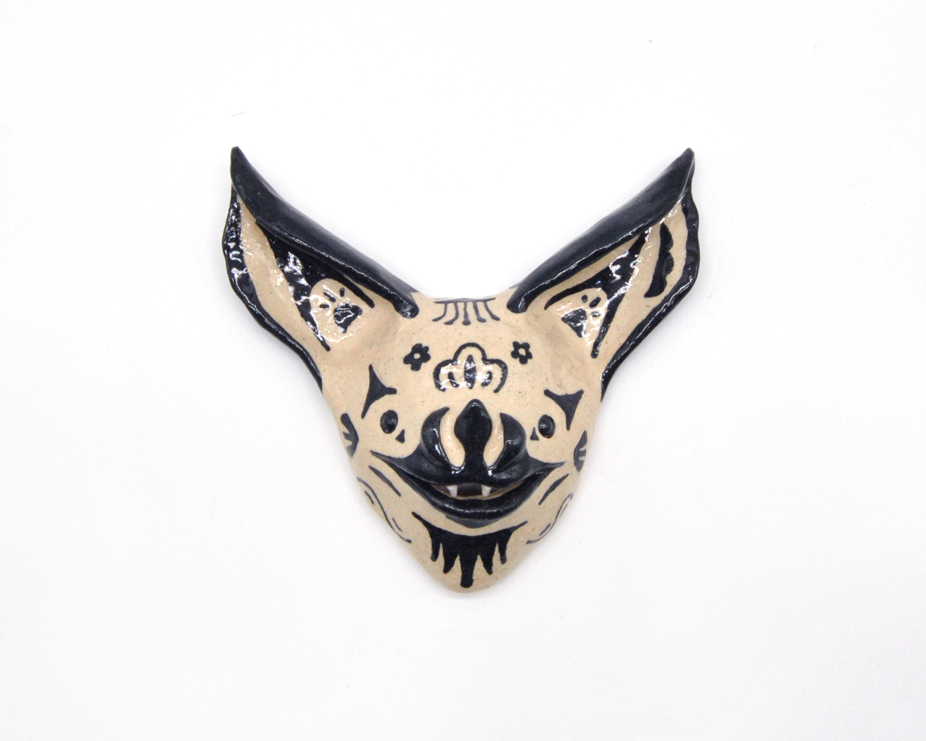 "Hog Nosed Bat", Ceramic, 4in x 4in, 2025